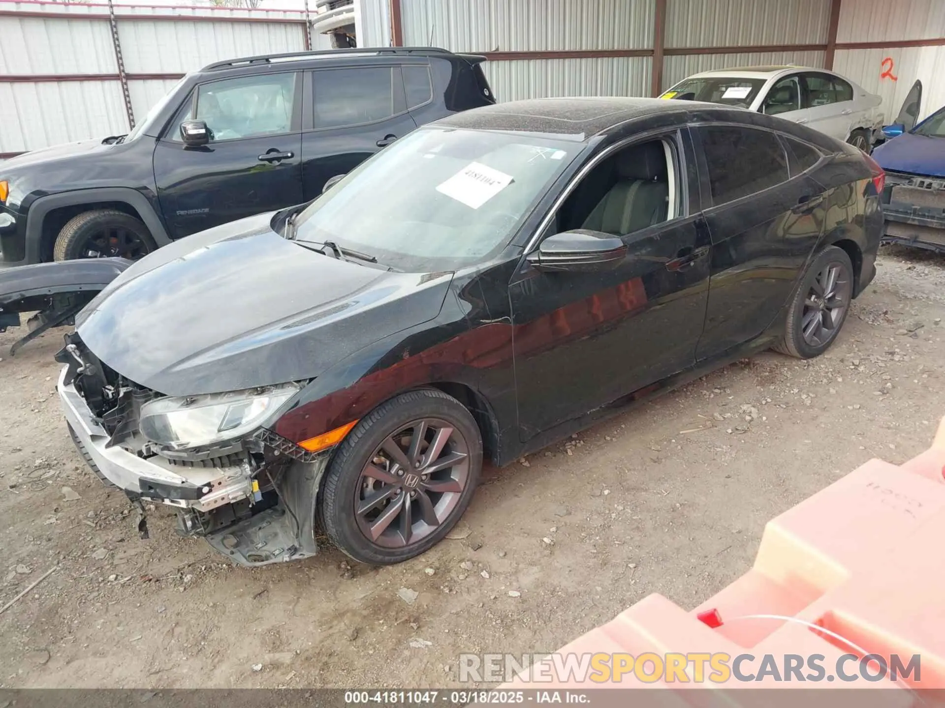 2 Photograph of a damaged car 19XFC1F30LE016736 HONDA CIVIC 2020
