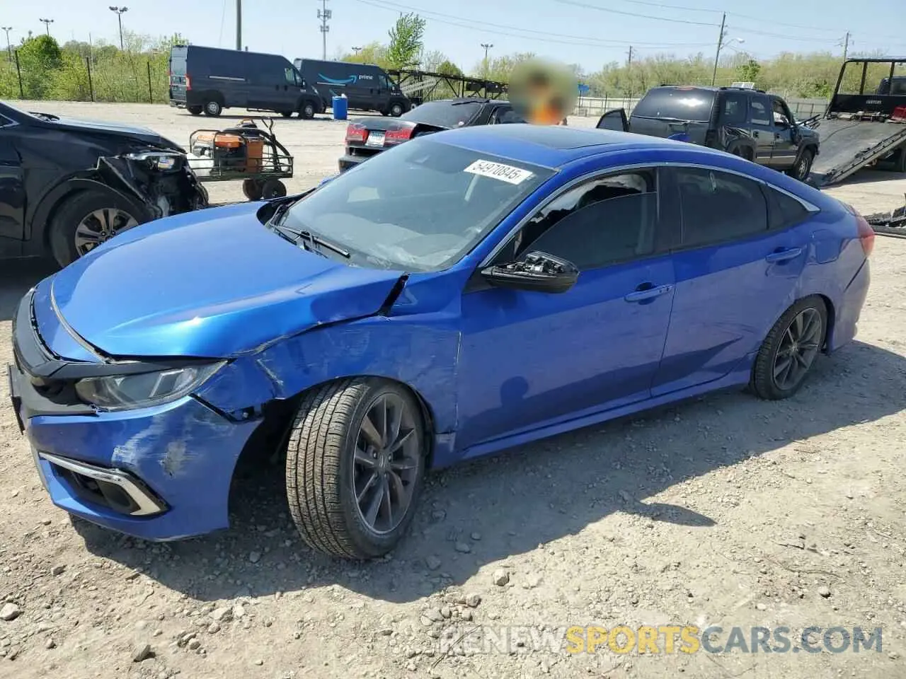 1 Photograph of a damaged car 19XFC1F30LE019944 HONDA CIVIC 2020