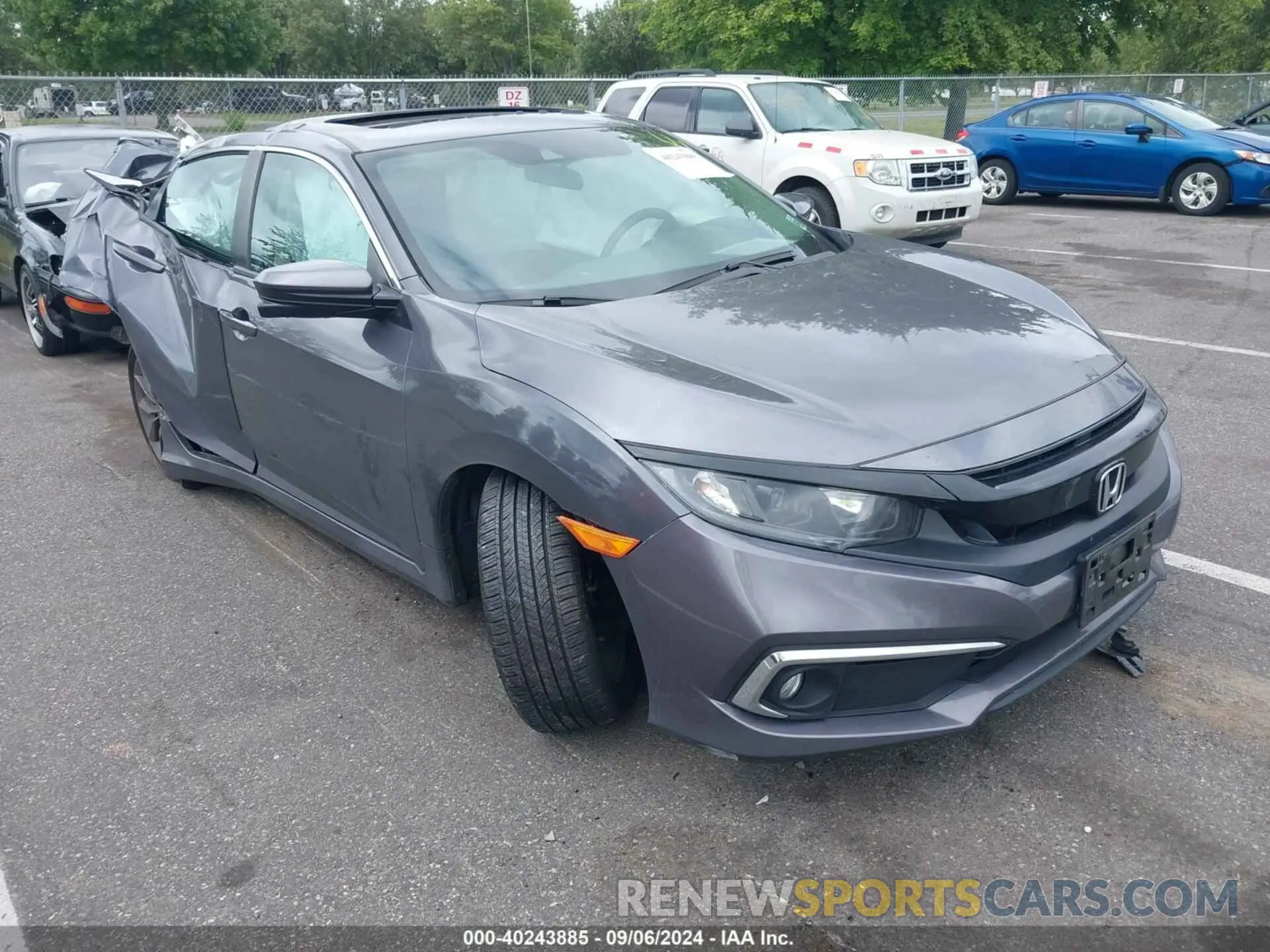 1 Photograph of a damaged car 19XFC1F30LE214457 HONDA CIVIC 2020