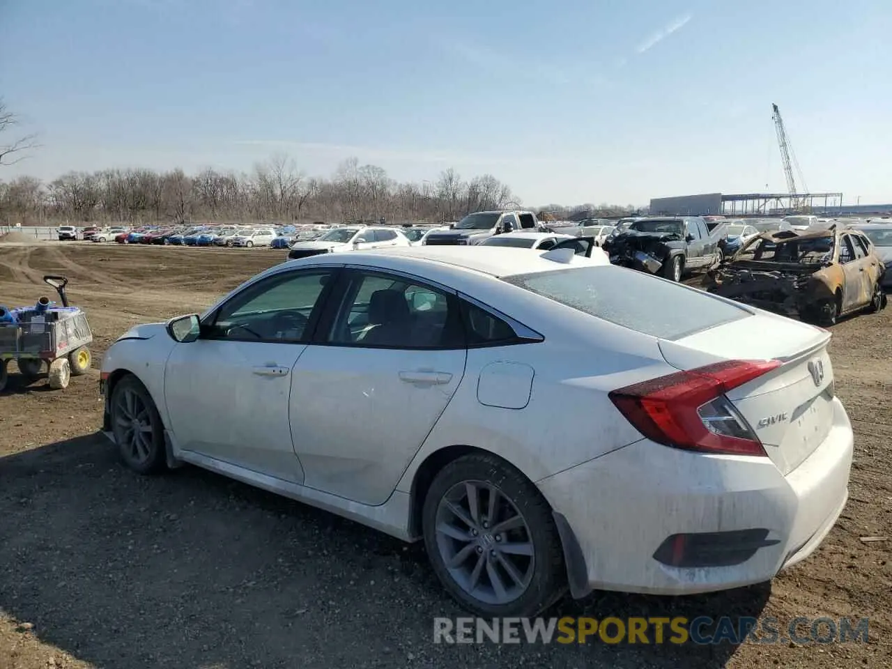 2 Photograph of a damaged car 19XFC1F31LE007348 HONDA CIVIC 2020