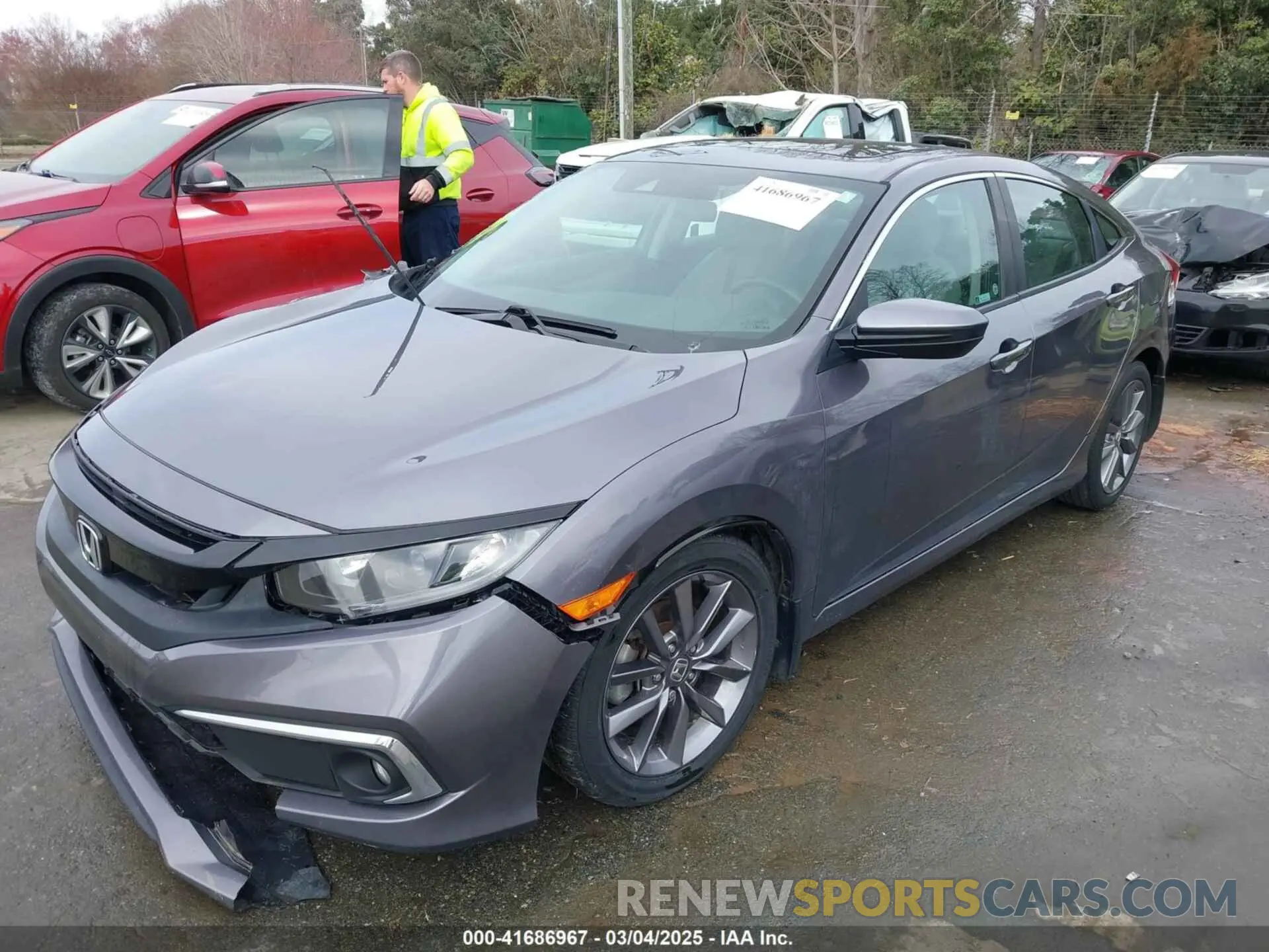 2 Photograph of a damaged car 19XFC1F31LE022755 HONDA CIVIC 2020
