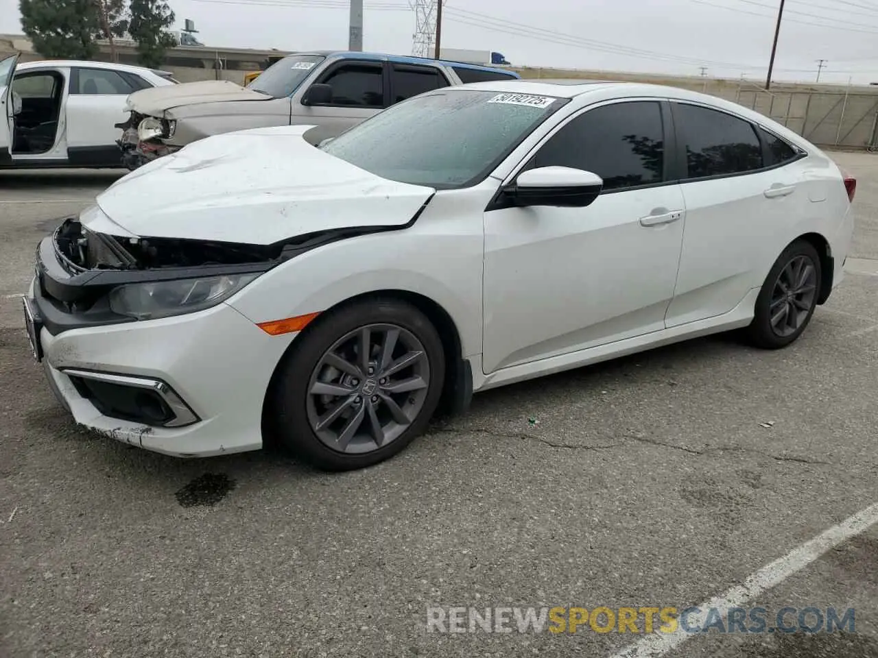 1 Photograph of a damaged car 19XFC1F31LE203564 HONDA CIVIC 2020