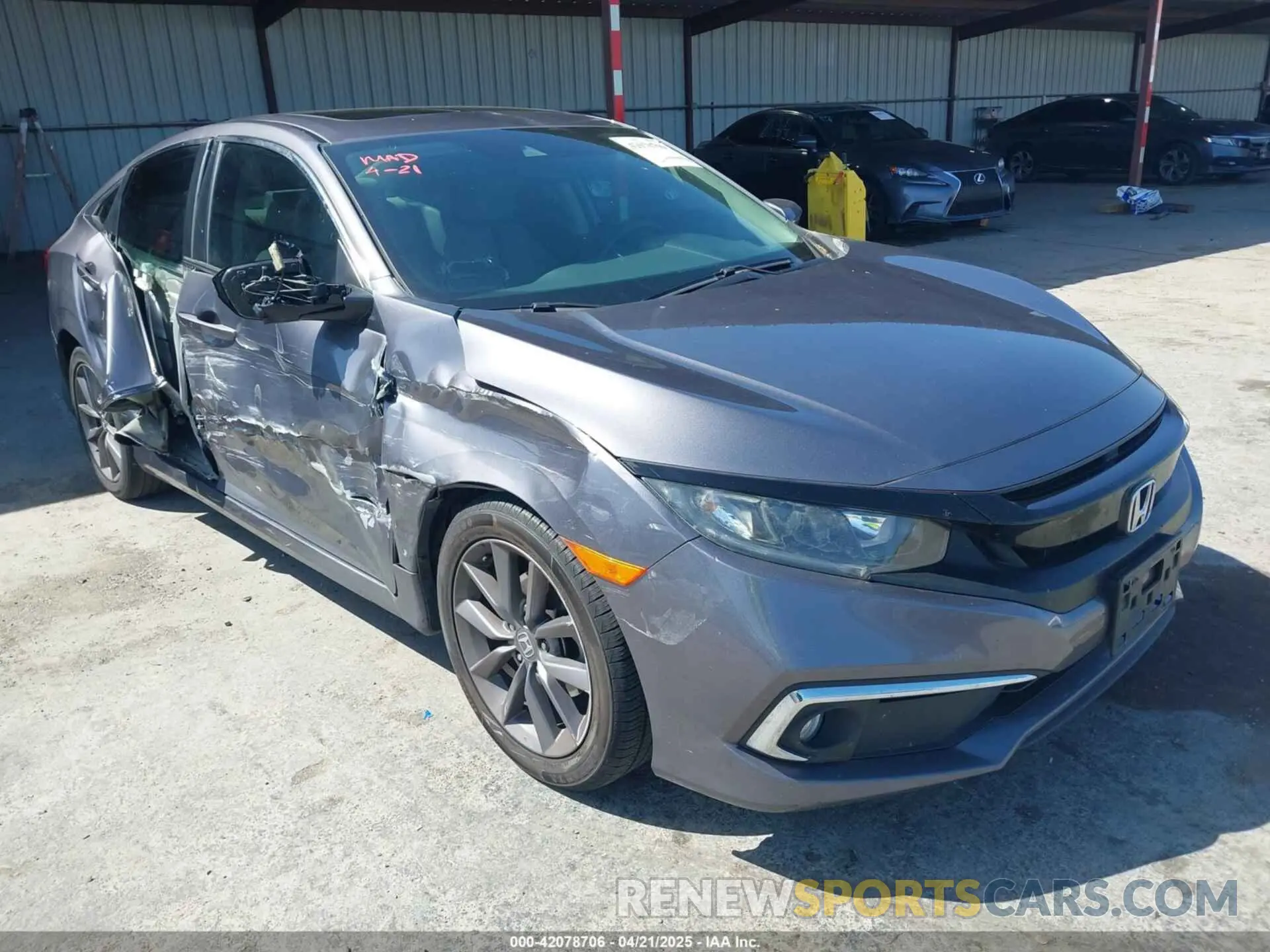 1 Photograph of a damaged car 19XFC1F31LE217786 HONDA CIVIC 2020