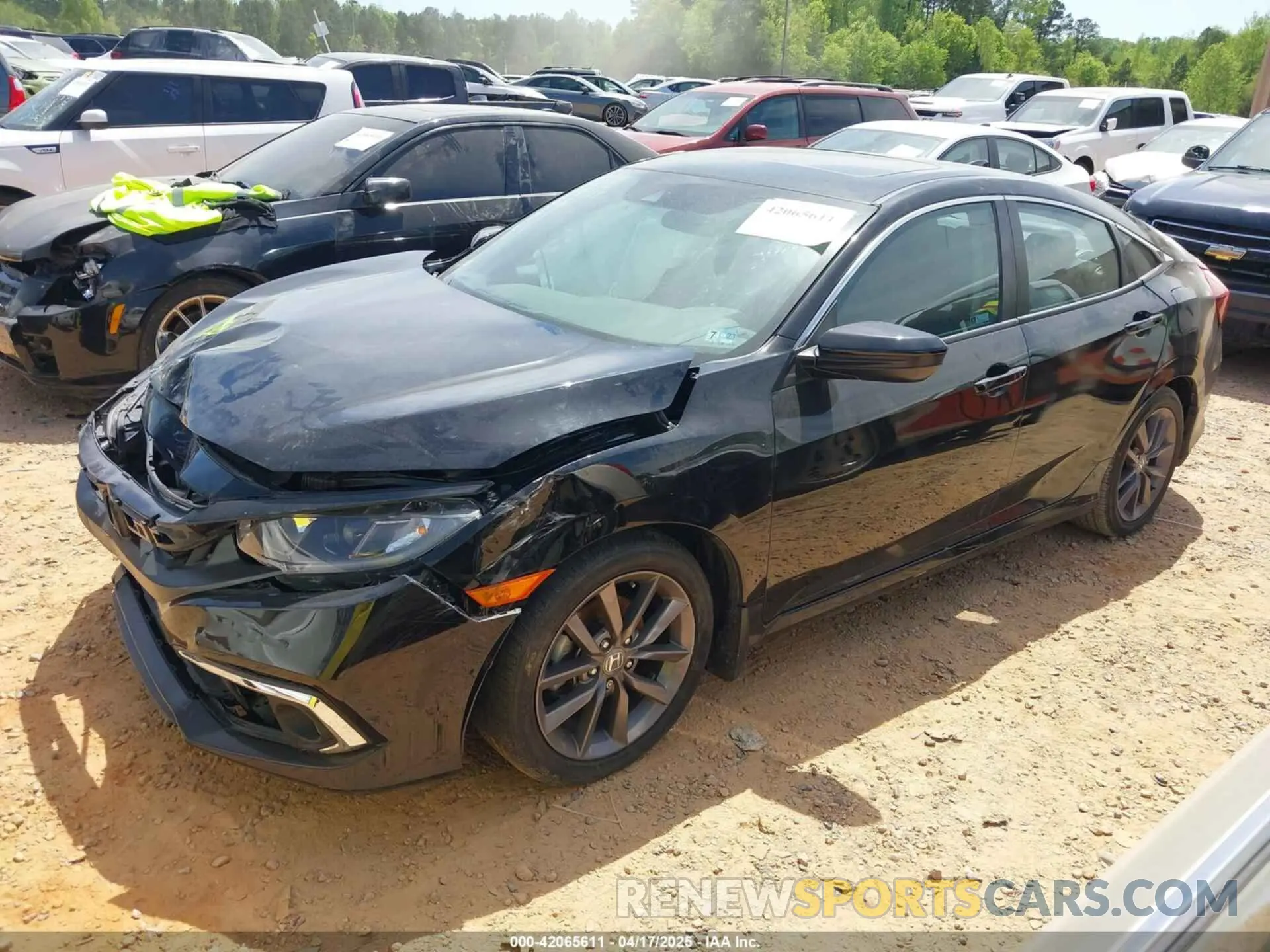 2 Photograph of a damaged car 19XFC1F32LE014759 HONDA CIVIC 2020