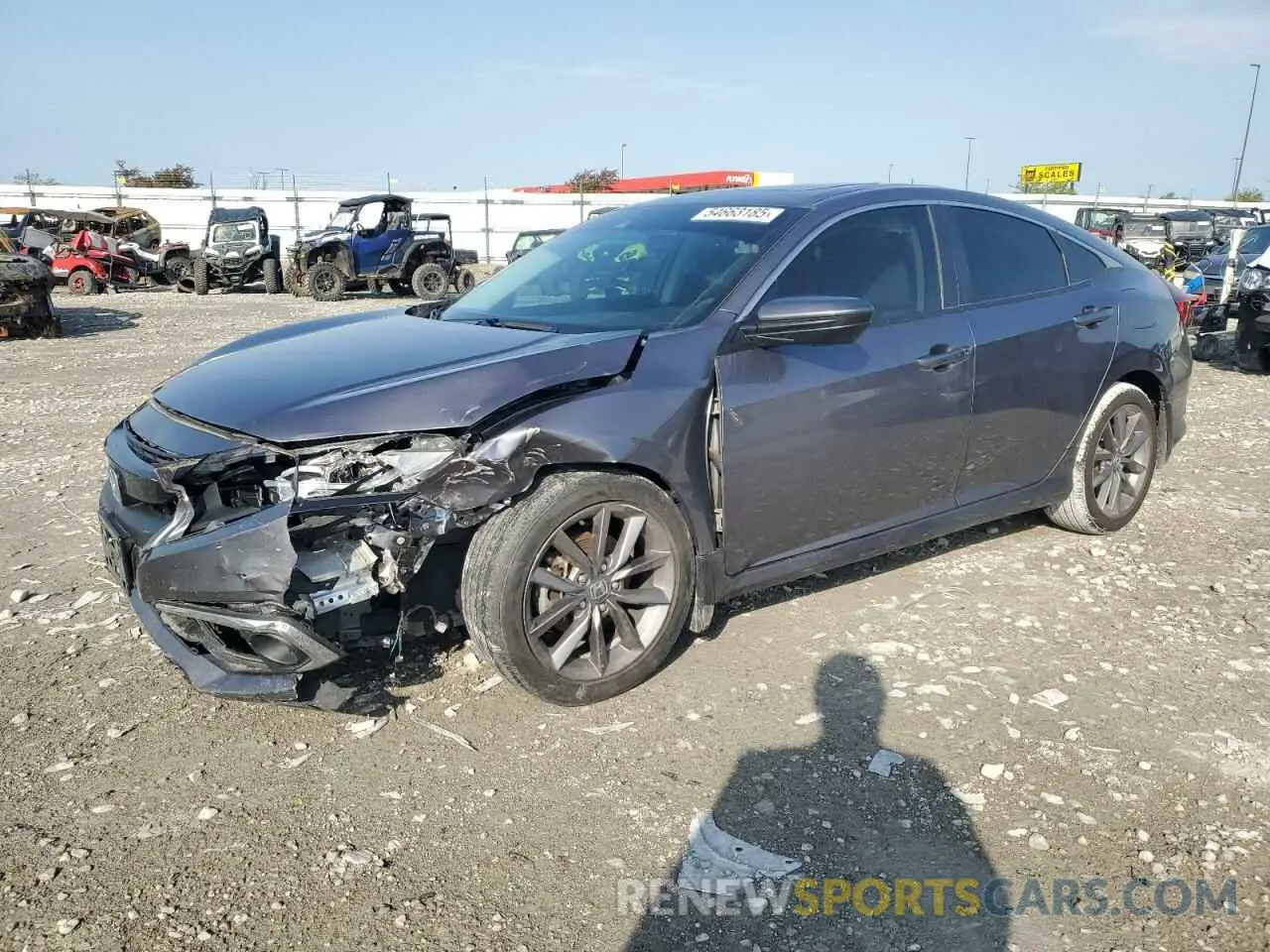 1 Photograph of a damaged car 19XFC1F33LE010932 HONDA CIVIC 2020