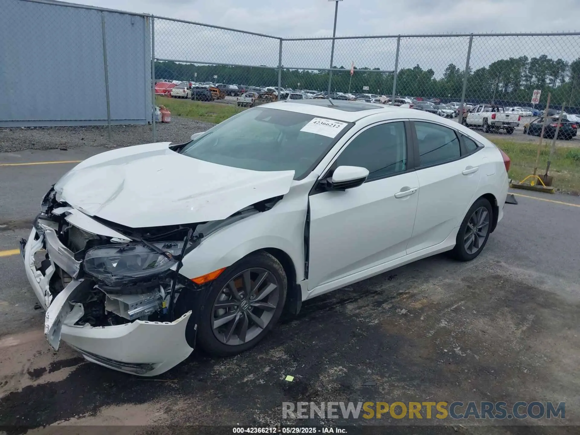 2 Photograph of a damaged car 19XFC1F33LE014933 HONDA CIVIC 2020