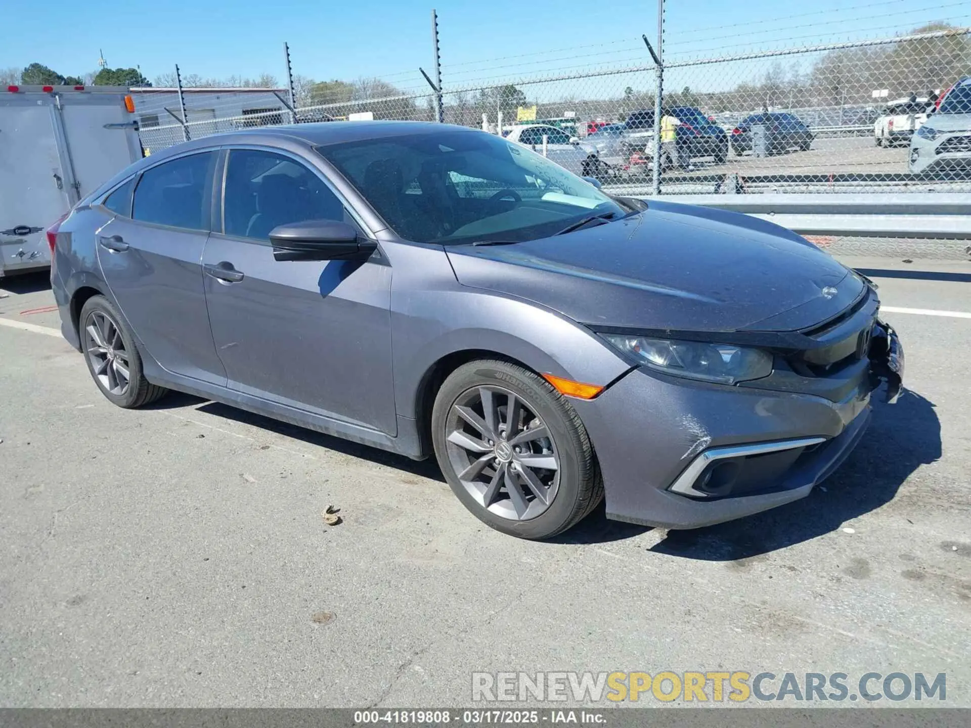 1 Photograph of a damaged car 19XFC1F33LE018853 HONDA CIVIC 2020