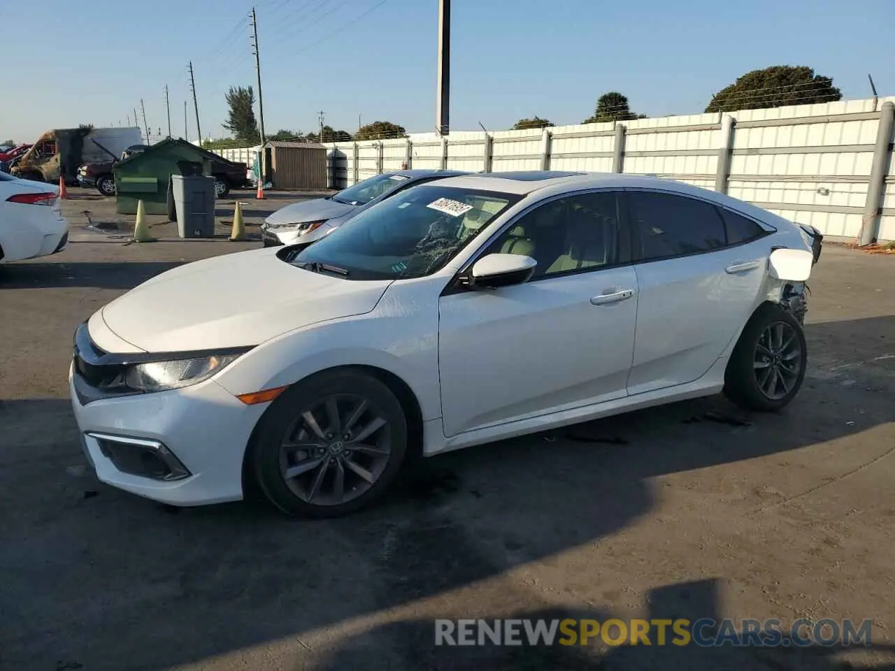 1 Photograph of a damaged car 19XFC1F33LE024409 HONDA CIVIC 2020