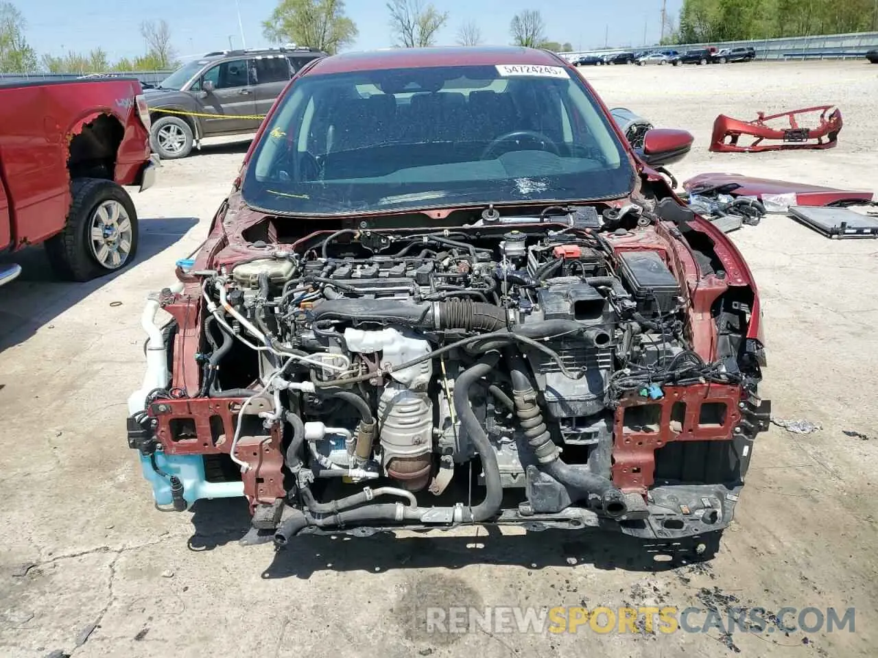 5 Photograph of a damaged car 19XFC1F34LE022331 HONDA CIVIC 2020