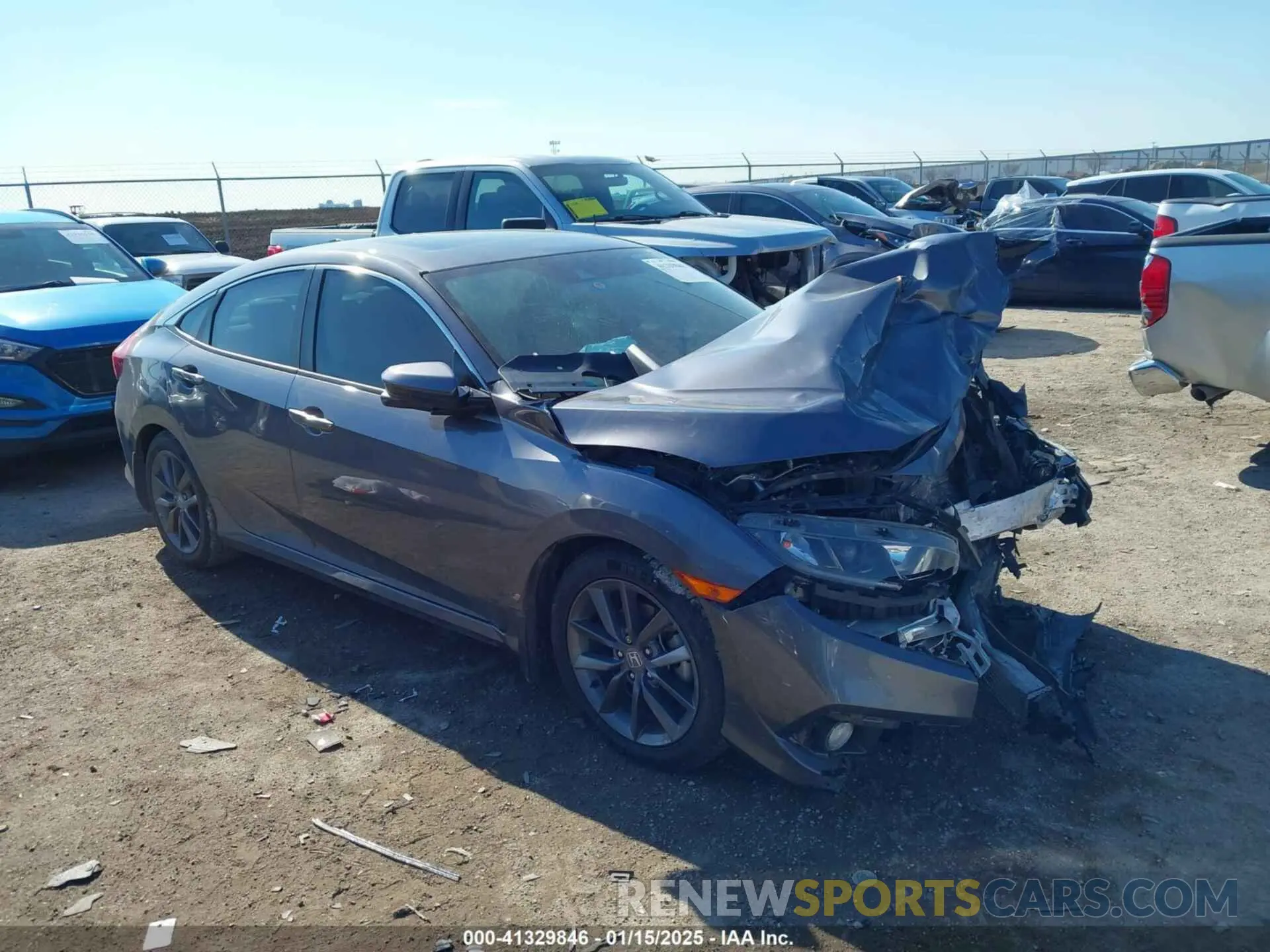 1 Photograph of a damaged car 19XFC1F35LE001892 HONDA CIVIC 2020