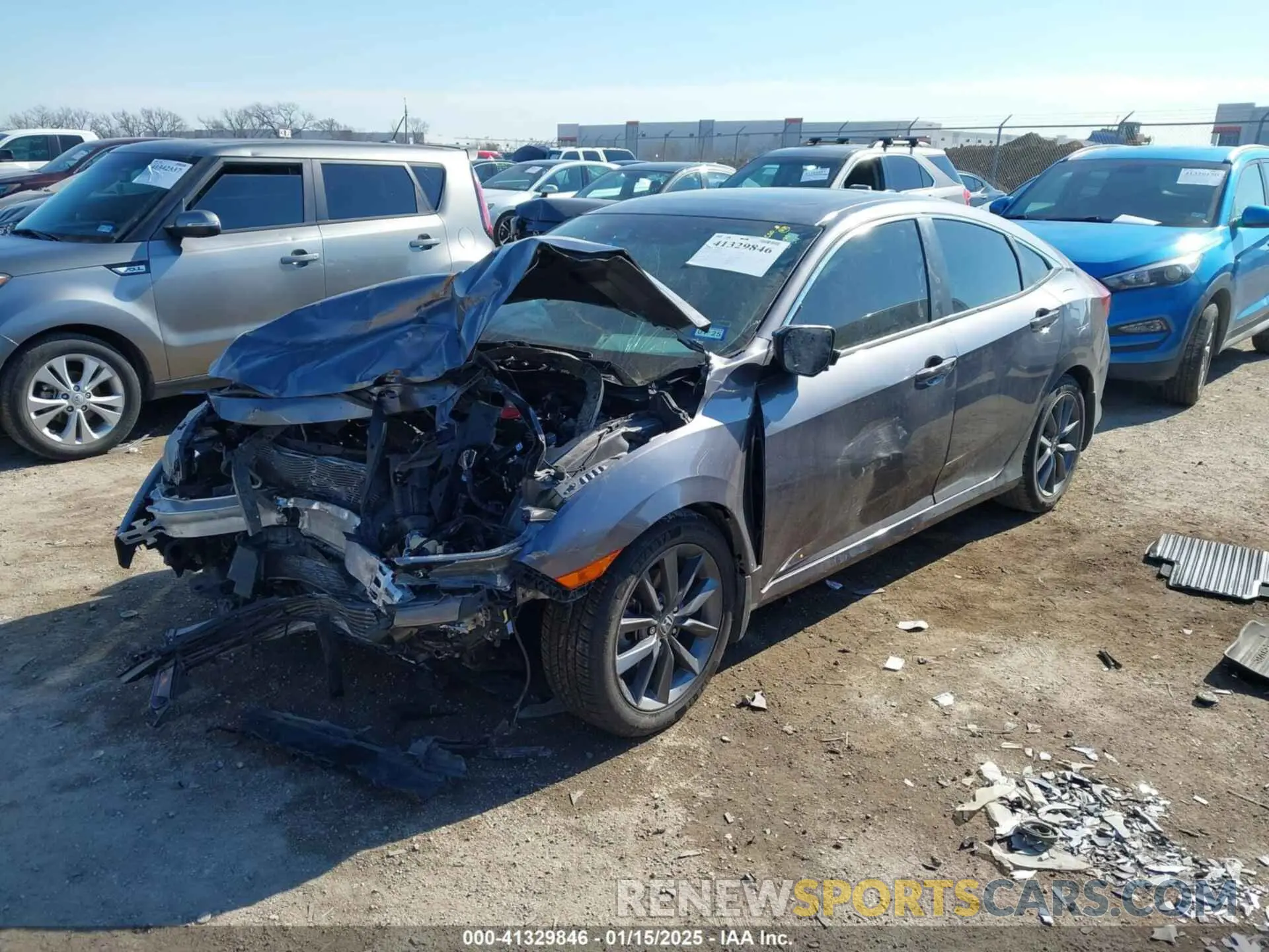 2 Photograph of a damaged car 19XFC1F35LE001892 HONDA CIVIC 2020