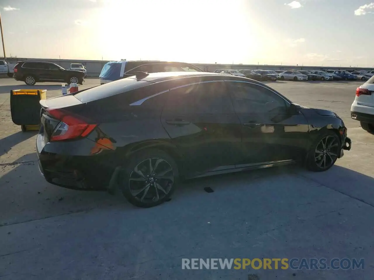 3 Photograph of a damaged car 19XFC1F35LE003836 HONDA CIVIC 2020