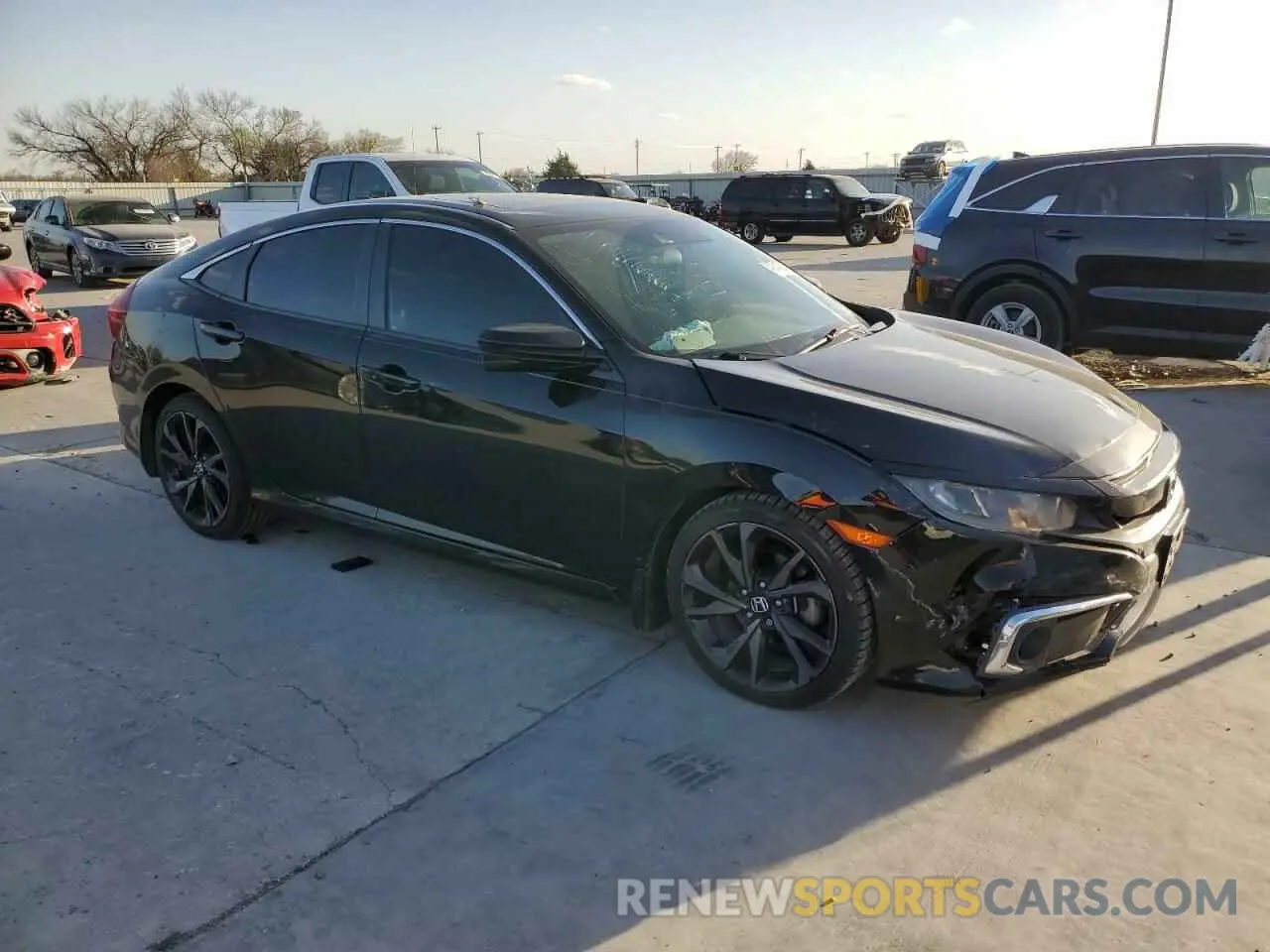 4 Photograph of a damaged car 19XFC1F35LE003836 HONDA CIVIC 2020