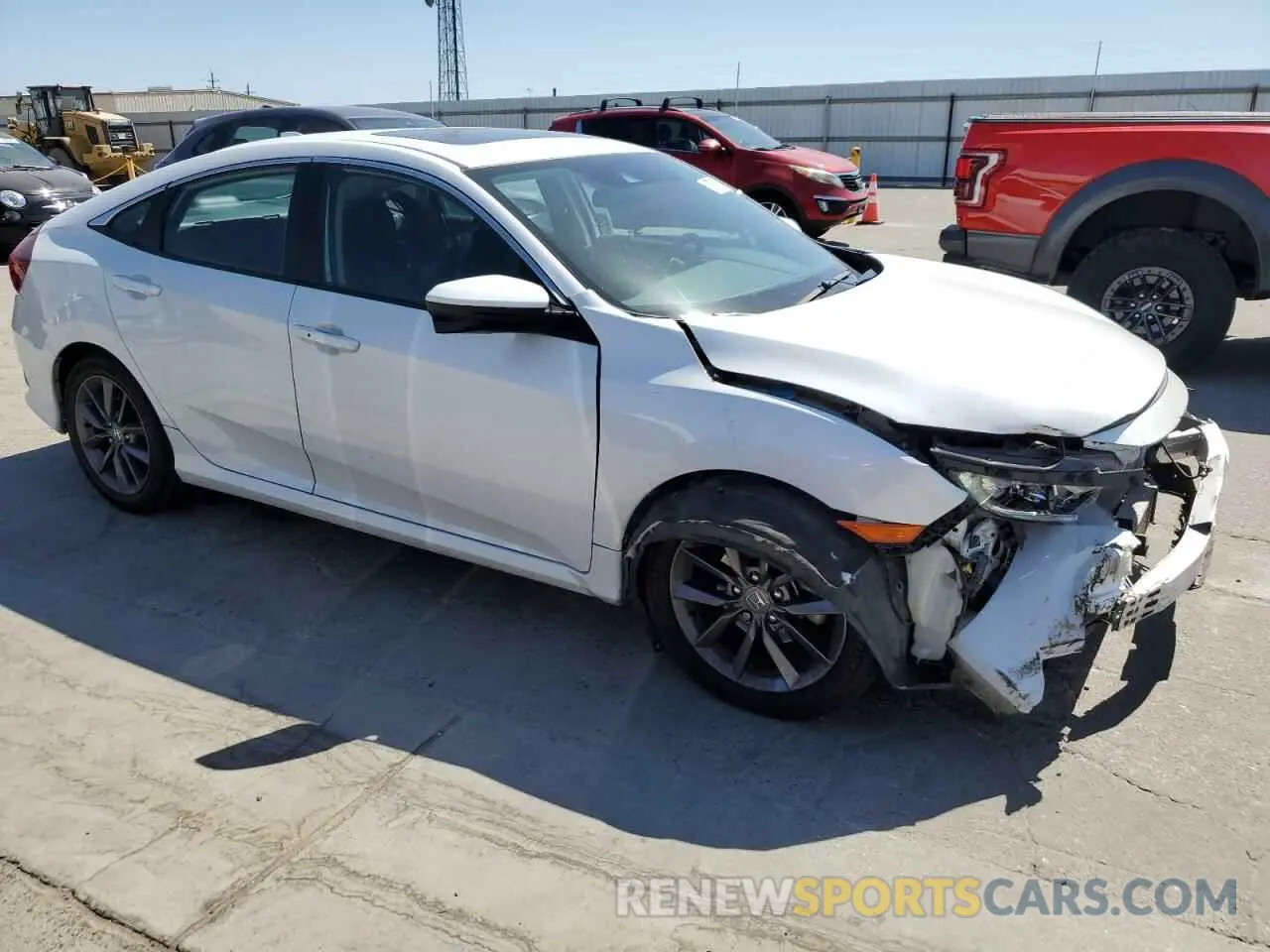4 Photograph of a damaged car 19XFC1F35LE218181 HONDA CIVIC 2020