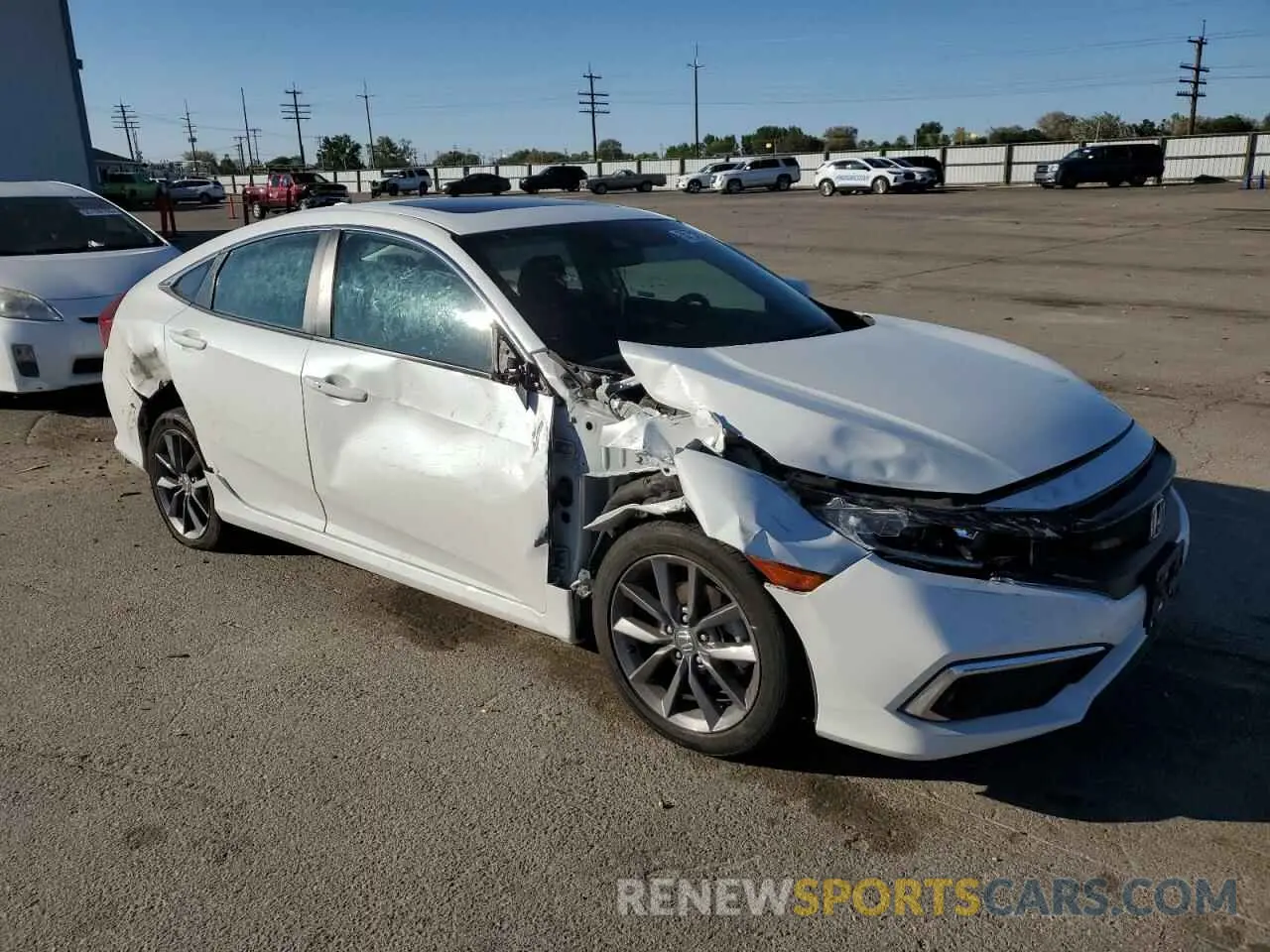 4 Photograph of a damaged car 19XFC1F36LE007037 HONDA CIVIC 2020