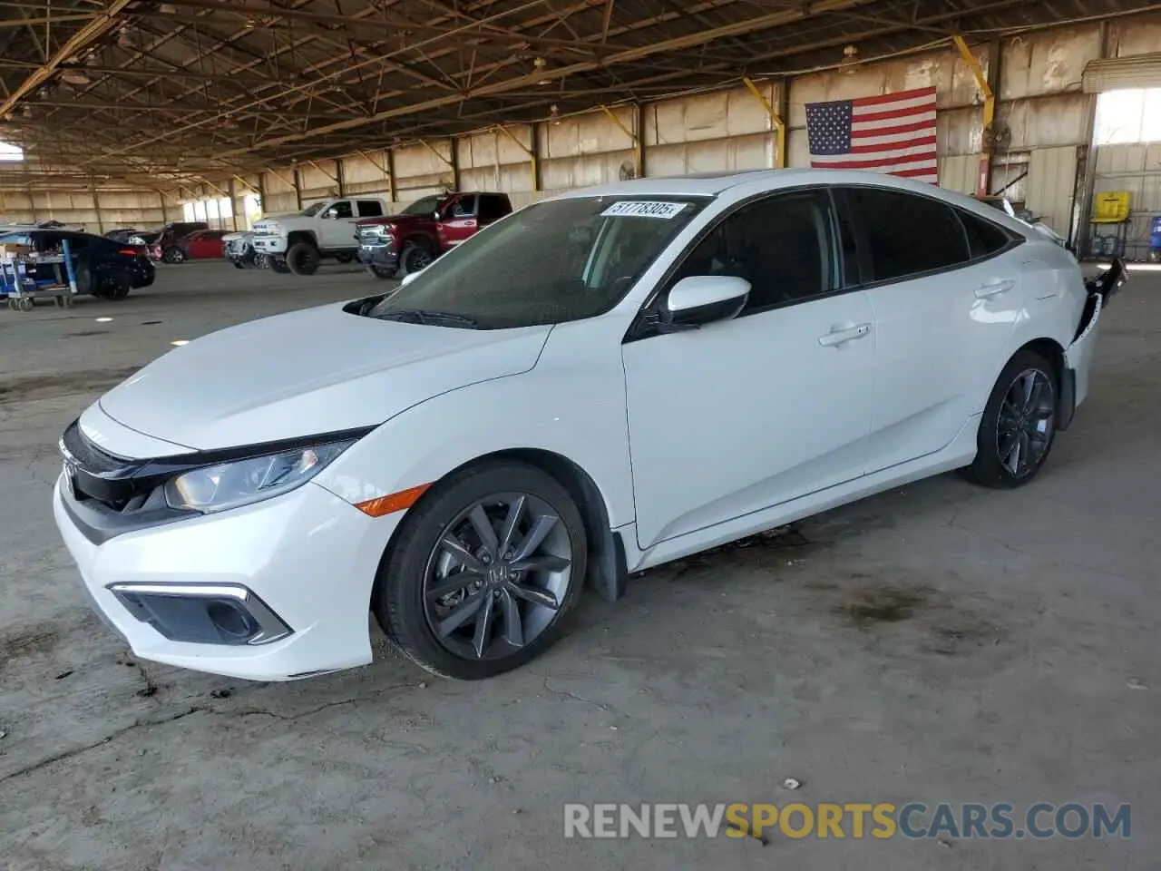 1 Photograph of a damaged car 19XFC1F36LE008642 HONDA CIVIC 2020
