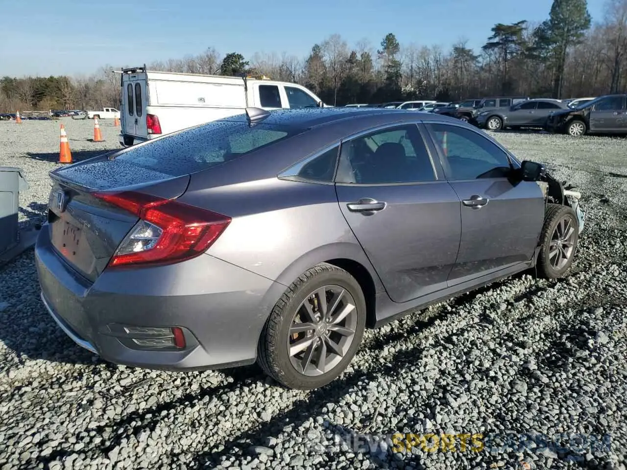 3 Photograph of a damaged car 19XFC1F36LE011850 HONDA CIVIC 2020
