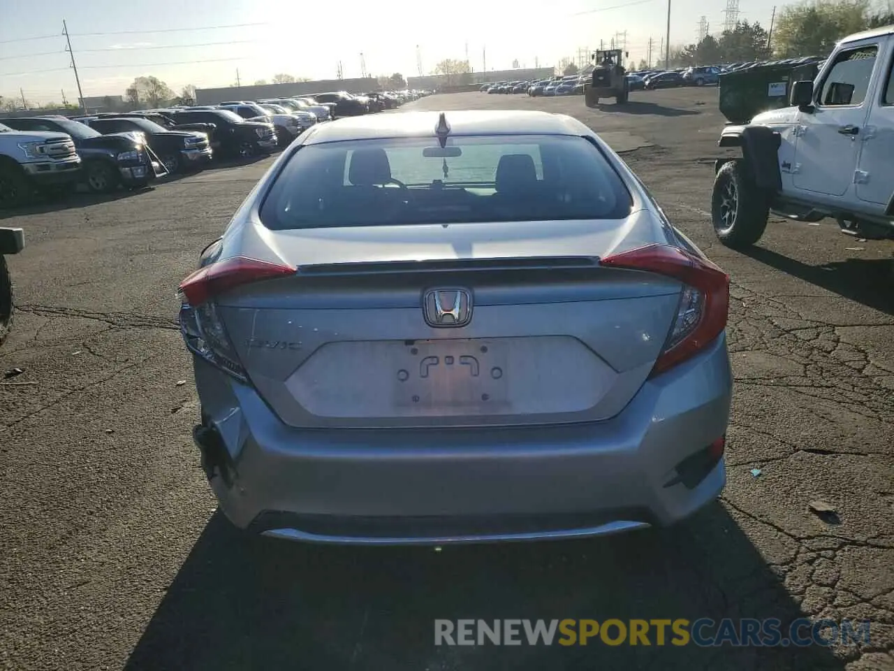 6 Photograph of a damaged car 19XFC1F36LE016708 HONDA CIVIC 2020