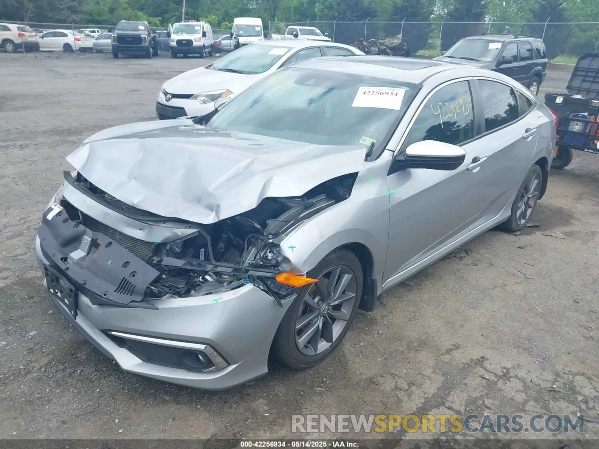 2 Photograph of a damaged car 19XFC1F37LE010982 HONDA CIVIC 2020
