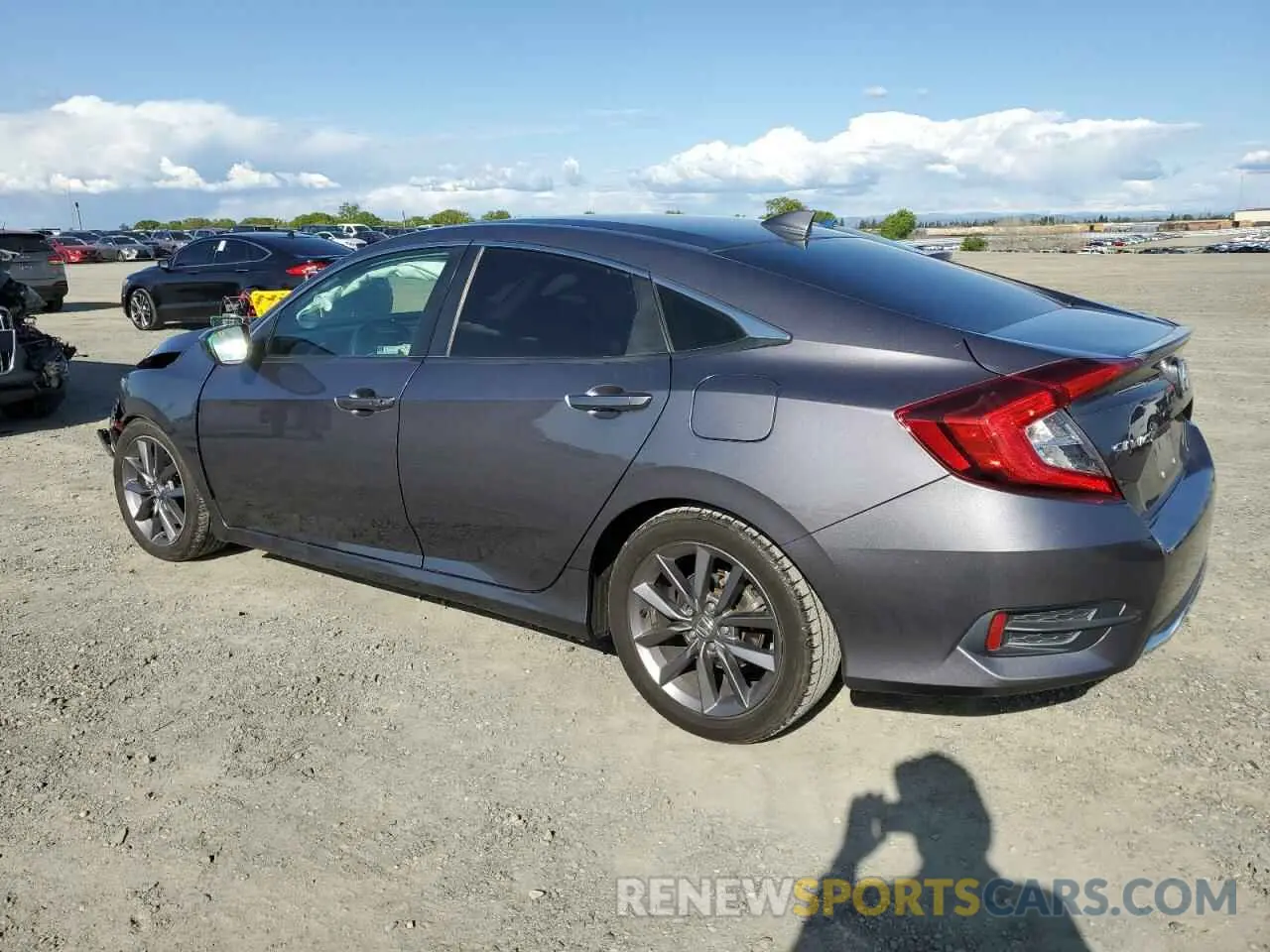 2 Photograph of a damaged car 19XFC1F37LE206615 HONDA CIVIC 2020