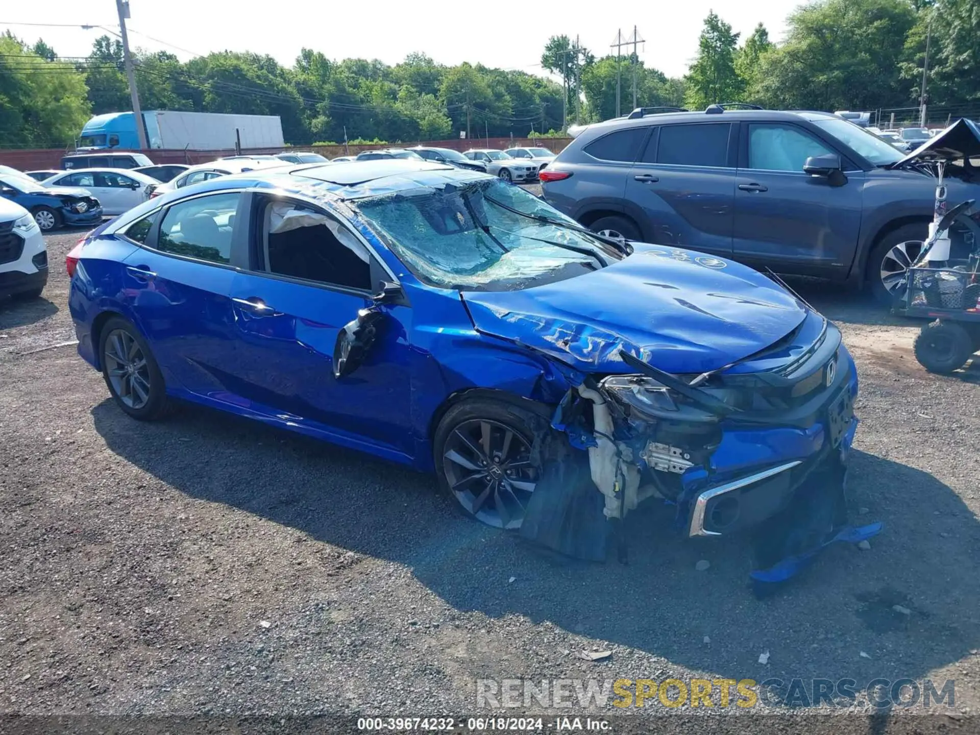 1 Photograph of a damaged car 19XFC1F37LE218568 HONDA CIVIC 2020