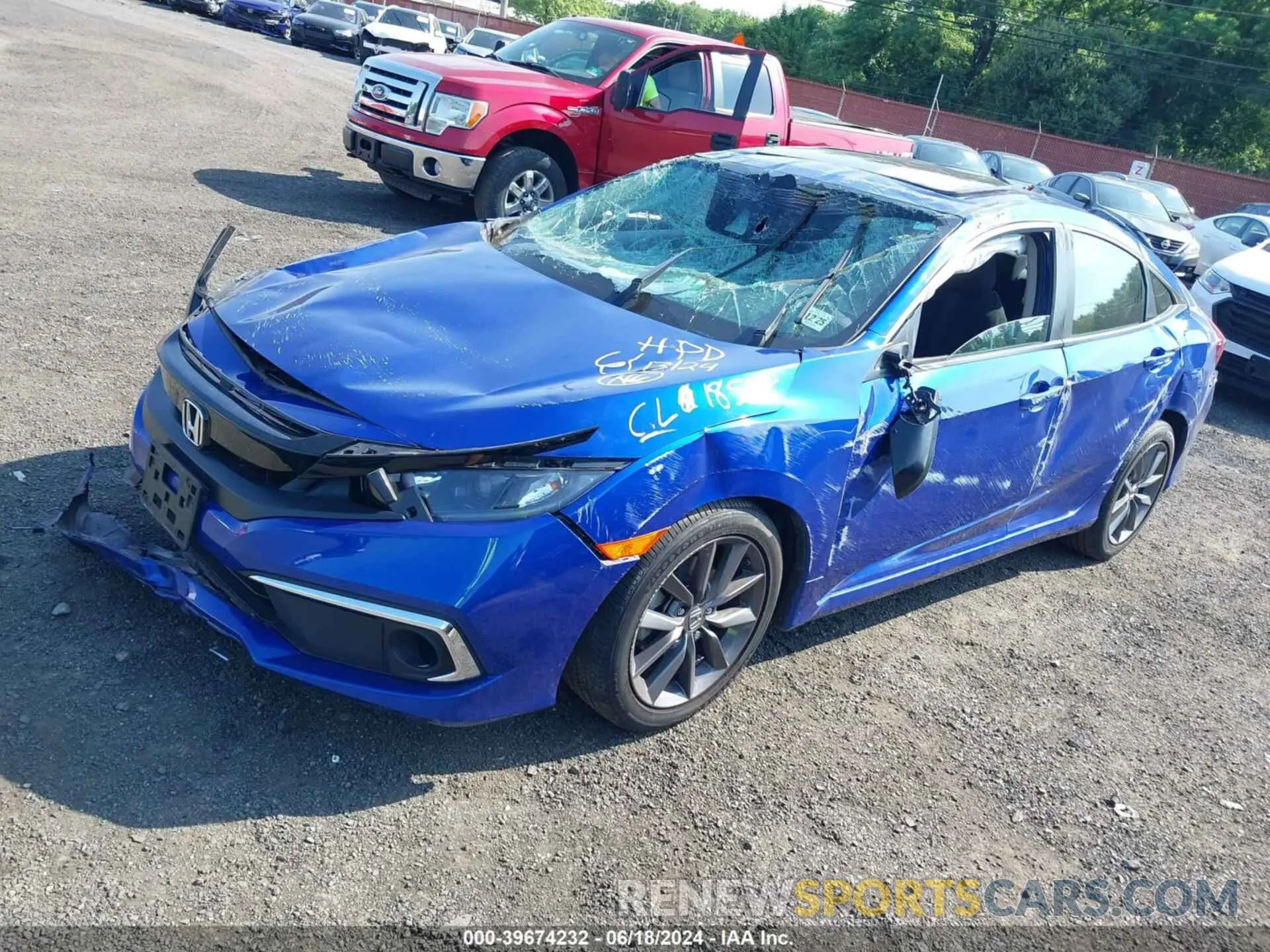 2 Photograph of a damaged car 19XFC1F37LE218568 HONDA CIVIC 2020