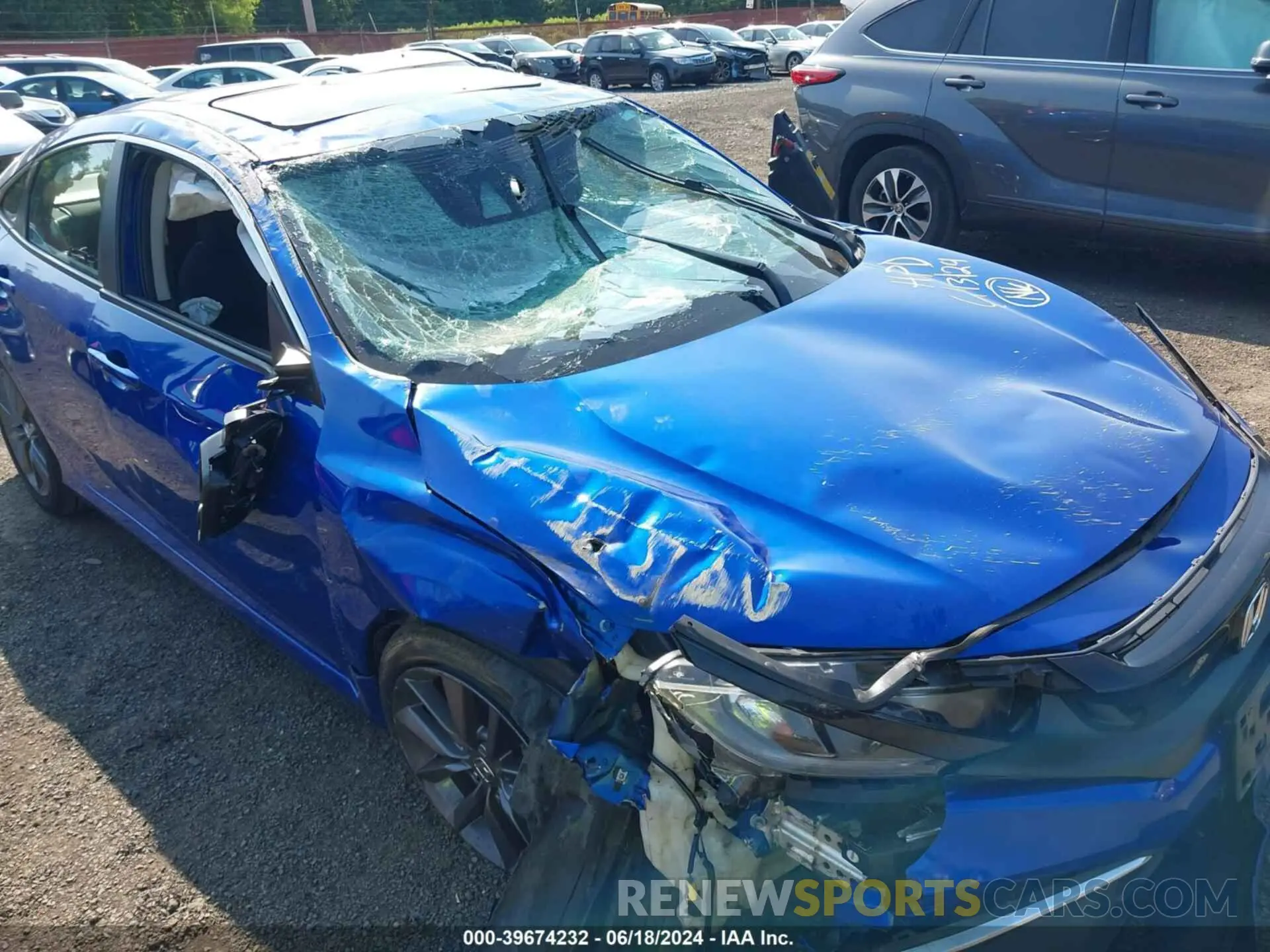 6 Photograph of a damaged car 19XFC1F37LE218568 HONDA CIVIC 2020
