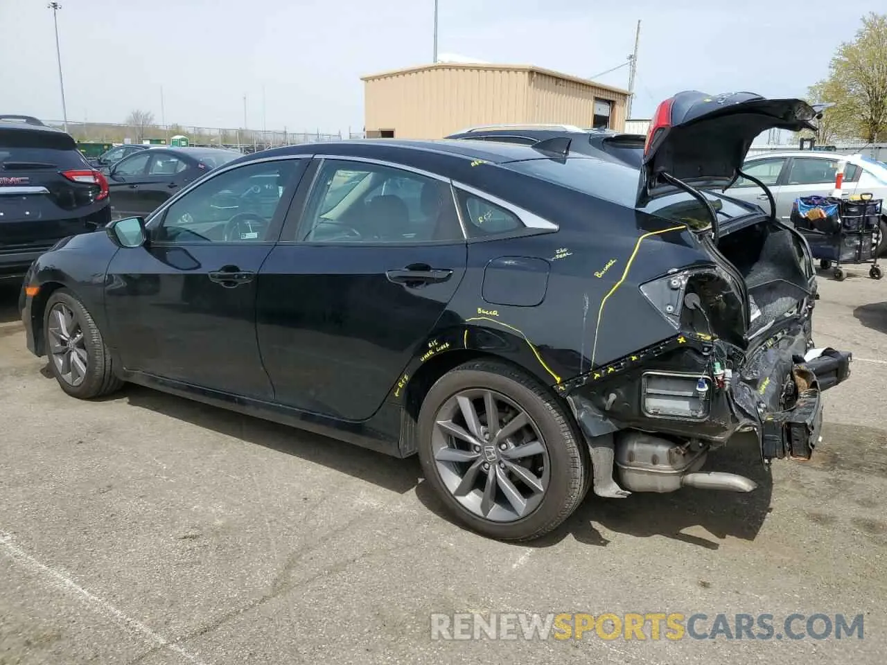 2 Photograph of a damaged car 19XFC1F38LE012630 HONDA CIVIC 2020