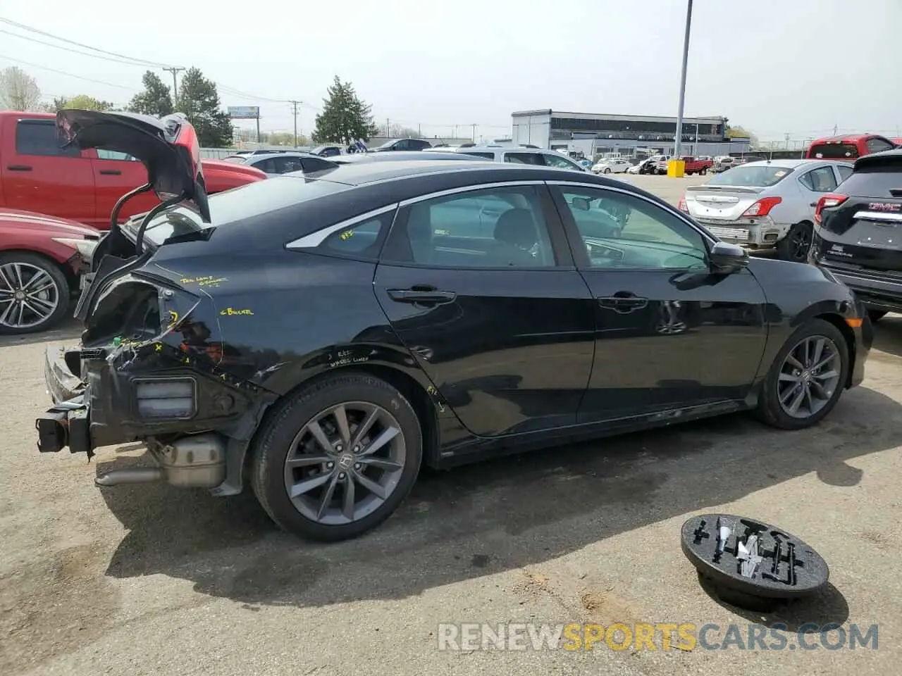 3 Photograph of a damaged car 19XFC1F38LE012630 HONDA CIVIC 2020