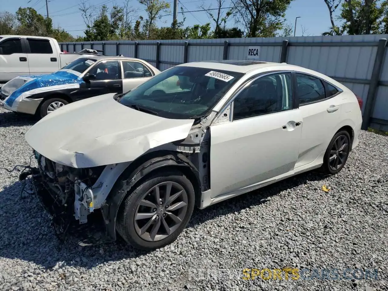 1 Photograph of a damaged car 19XFC1F38LE020372 HONDA CIVIC 2020