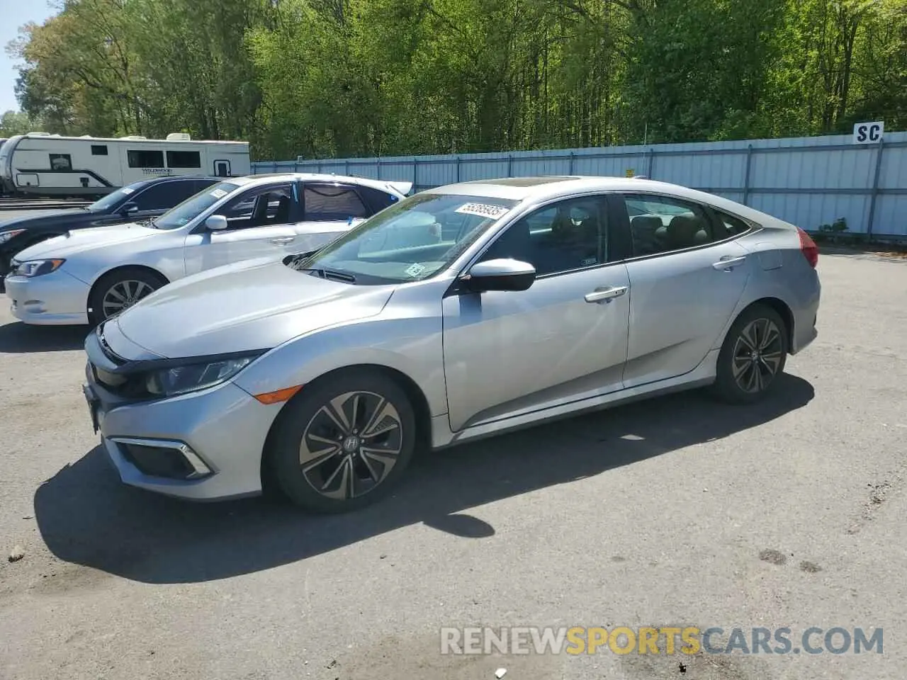 1 Photograph of a damaged car 19XFC1F38LE213332 HONDA CIVIC 2020