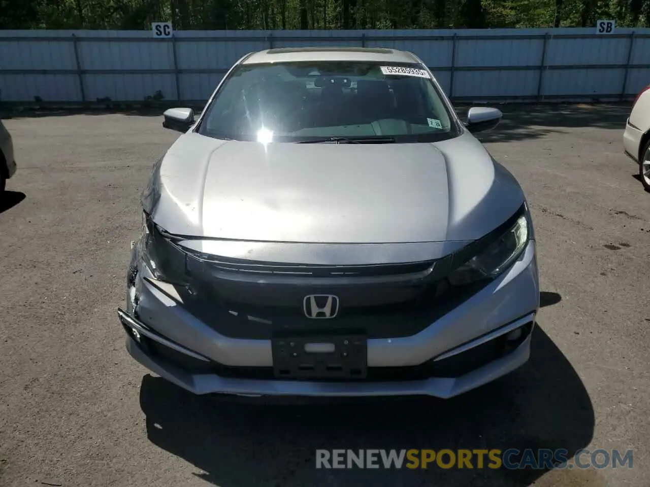 5 Photograph of a damaged car 19XFC1F38LE213332 HONDA CIVIC 2020