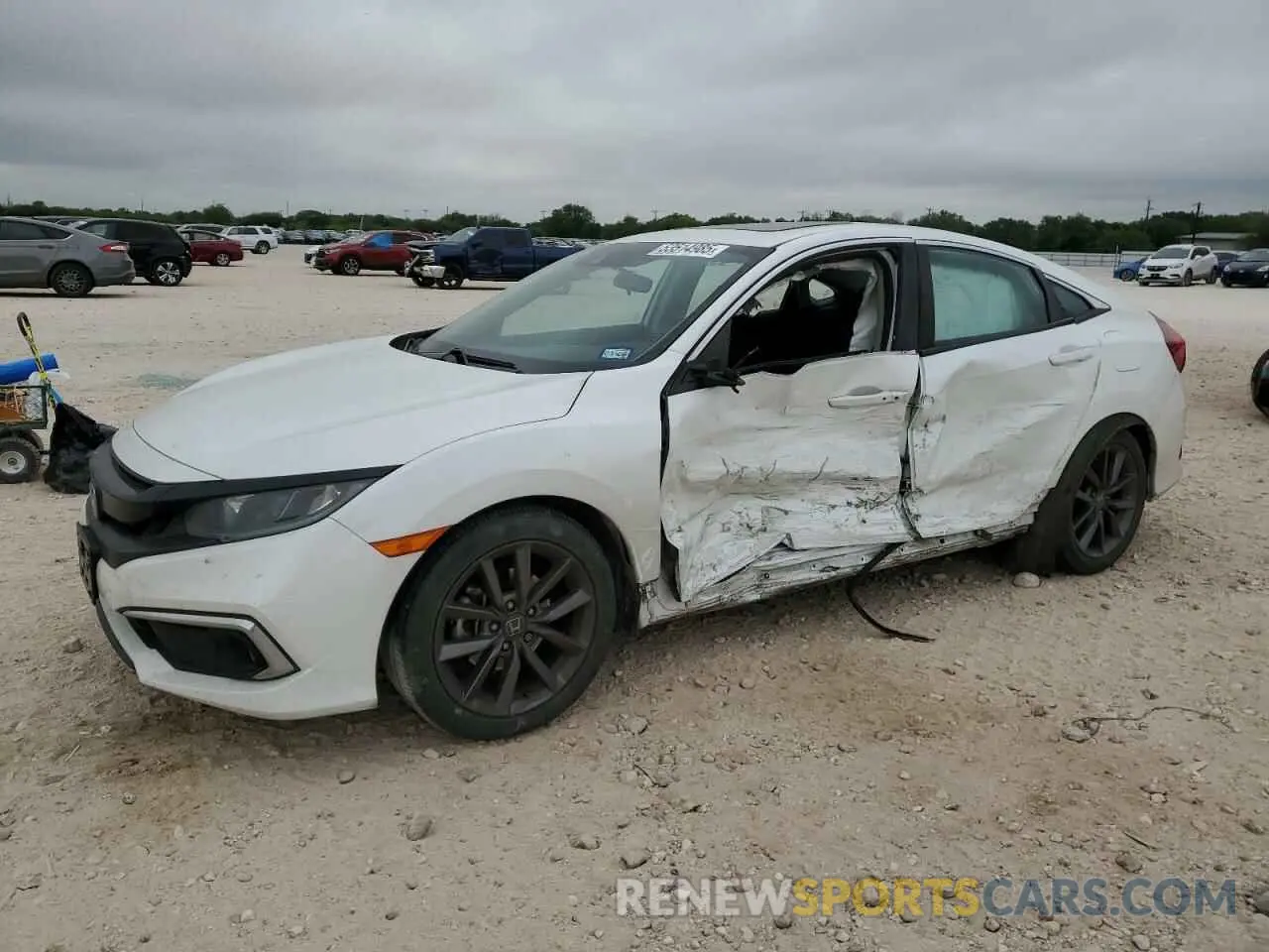 1 Photograph of a damaged car 19XFC1F38LE215209 HONDA CIVIC 2020