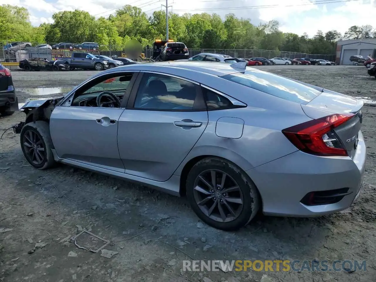 2 Photograph of a damaged car 19XFC1F39LE016699 HONDA CIVIC 2020