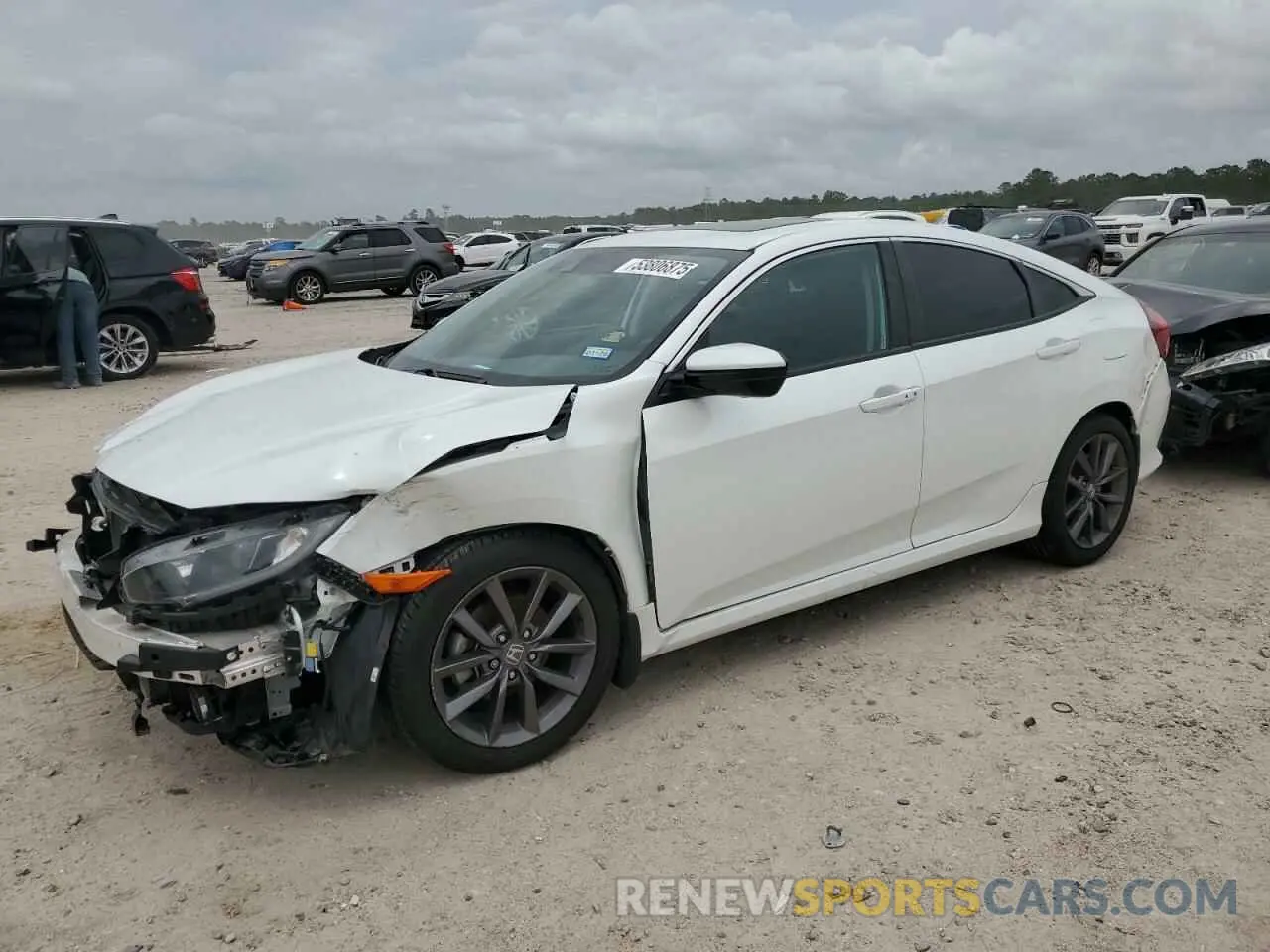 1 Photograph of a damaged car 19XFC1F3XLE018719 HONDA CIVIC 2020