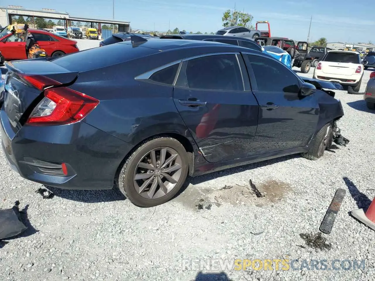 3 Photograph of a damaged car 19XFC1F3XLE024083 HONDA CIVIC 2020