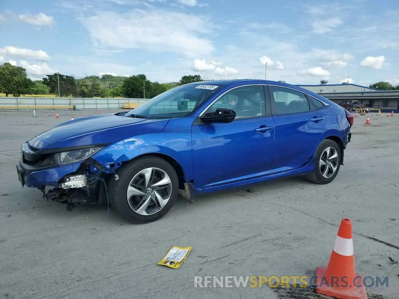 1 Photograph of a damaged car 19XFC1F3XLE201165 HONDA CIVIC 2020