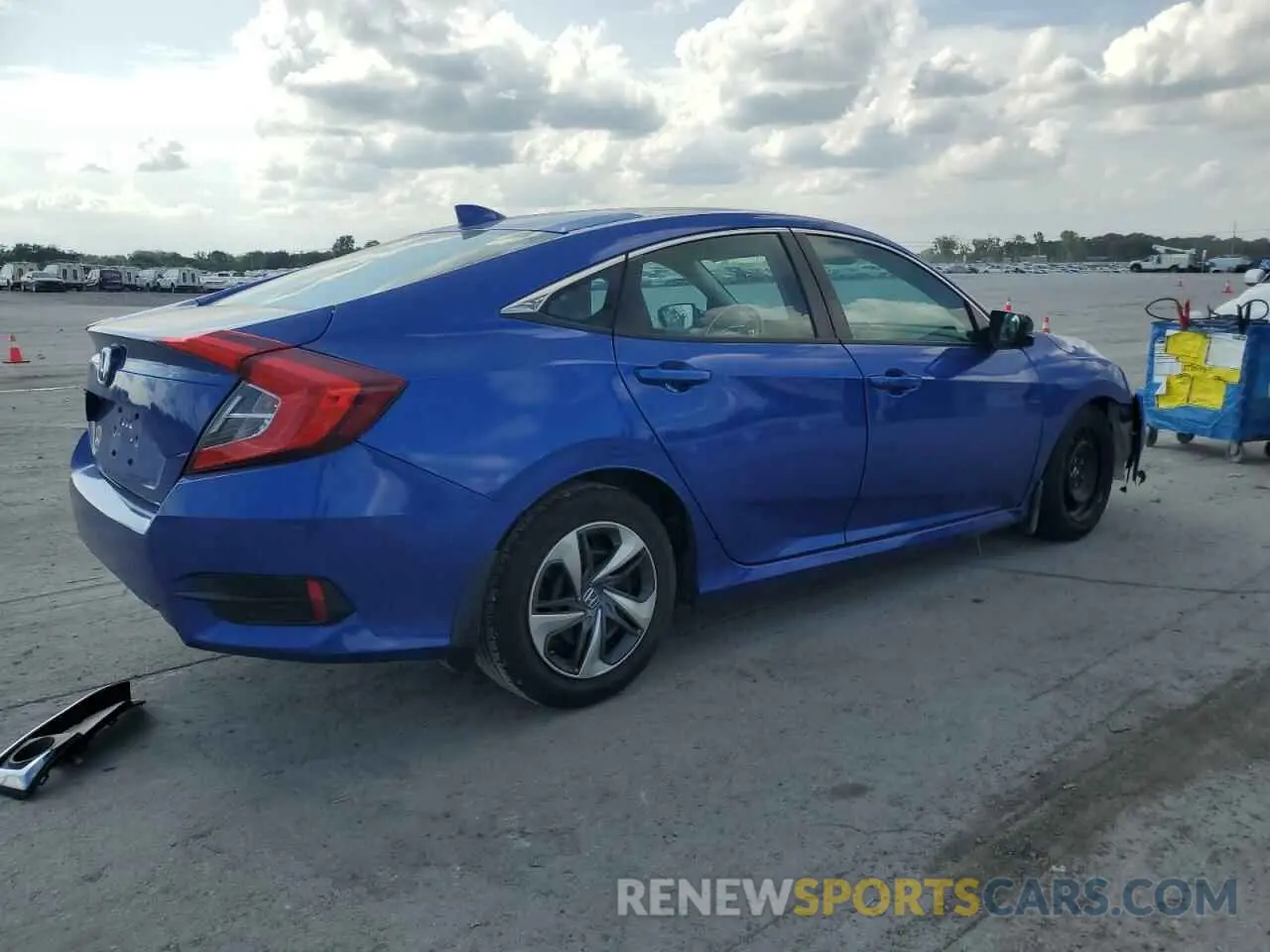 3 Photograph of a damaged car 19XFC1F3XLE201165 HONDA CIVIC 2020