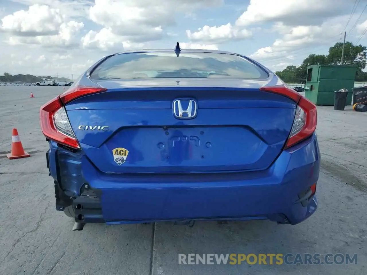 6 Photograph of a damaged car 19XFC1F3XLE201165 HONDA CIVIC 2020