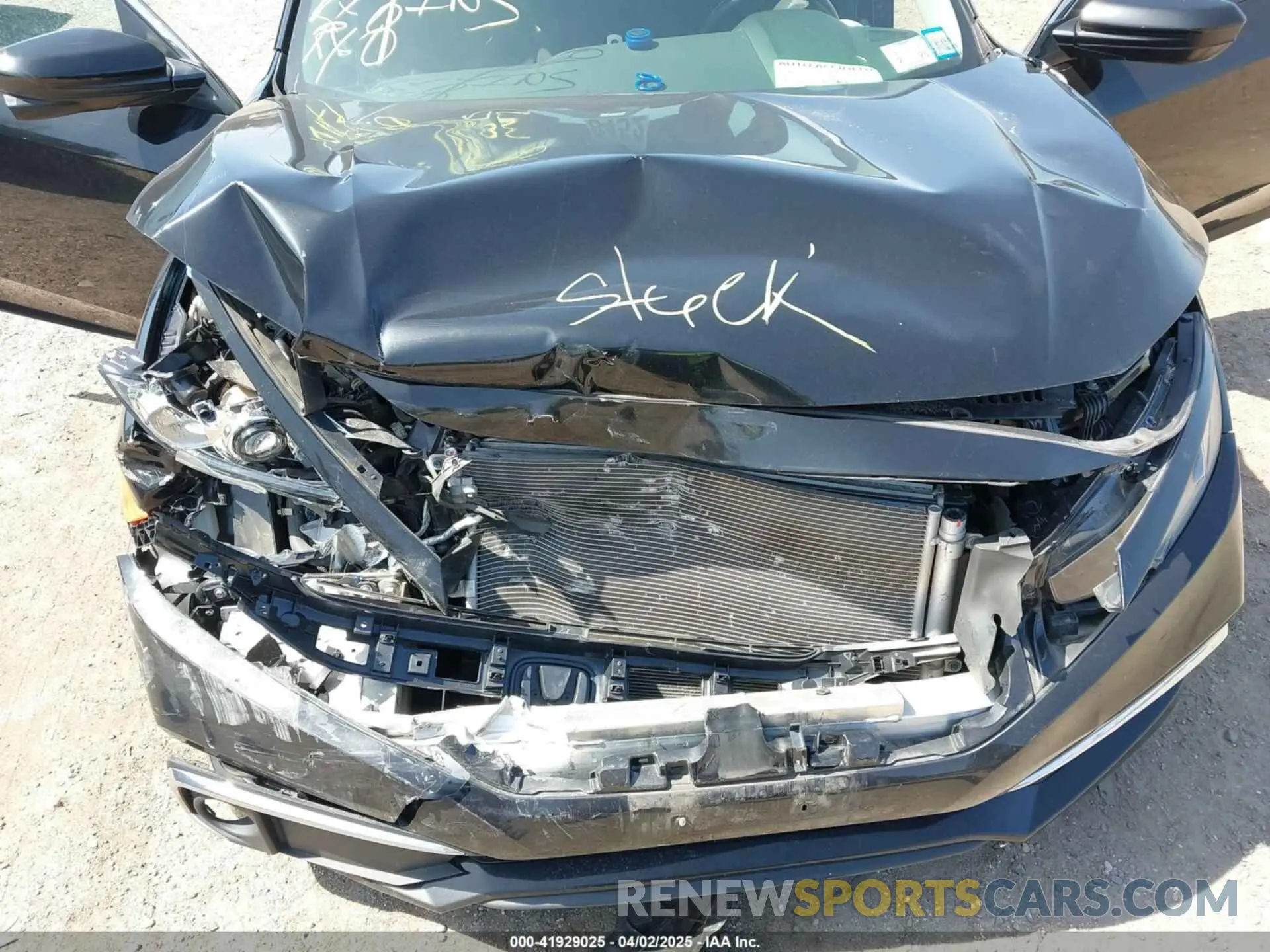 10 Photograph of a damaged car 19XFC1F3XLE203420 HONDA CIVIC 2020