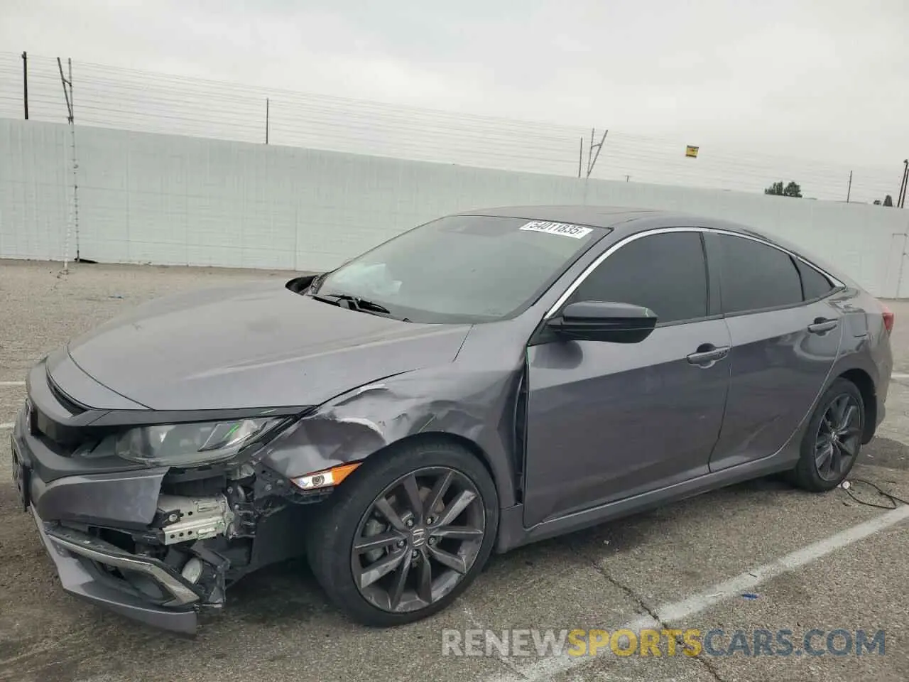 1 Photograph of a damaged car 19XFC1F3XLE205426 HONDA CIVIC 2020