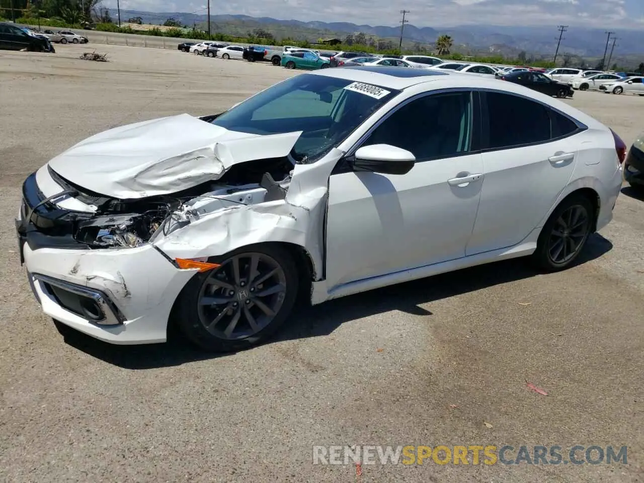 1 Photograph of a damaged car 19XFC1F3XLE209301 HONDA CIVIC 2020