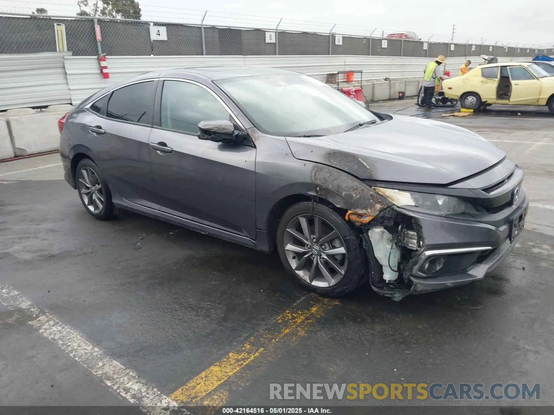 1 Photograph of a damaged car 19XFC1F3XLE214451 HONDA CIVIC 2020