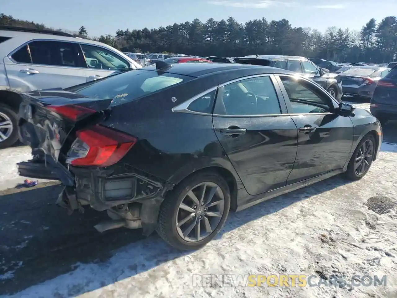 3 Photograph of a damaged car 19XFC1F3XLE221383 HONDA CIVIC 2020