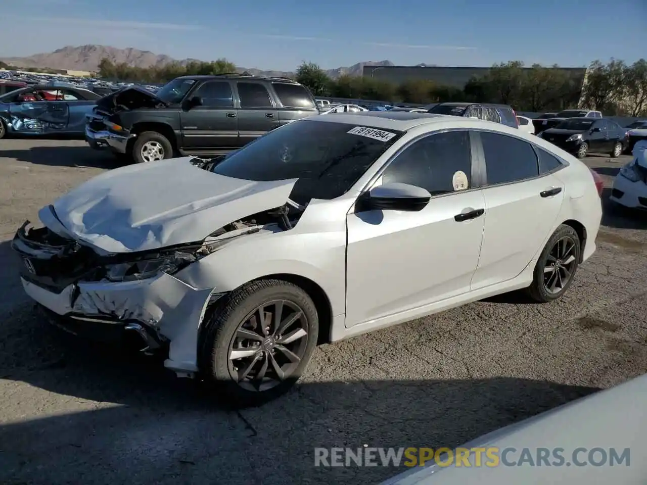 1 Photograph of a damaged car 19XFC1F70LE018263 HONDA CIVIC 2020