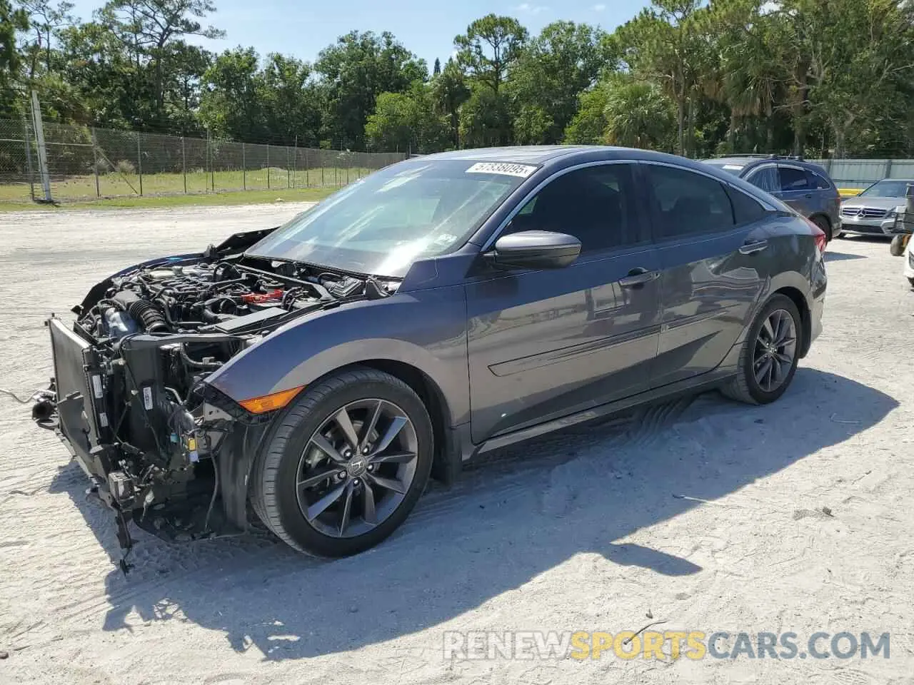 1 Photograph of a damaged car 19XFC1F71LE014643 HONDA CIVIC 2020