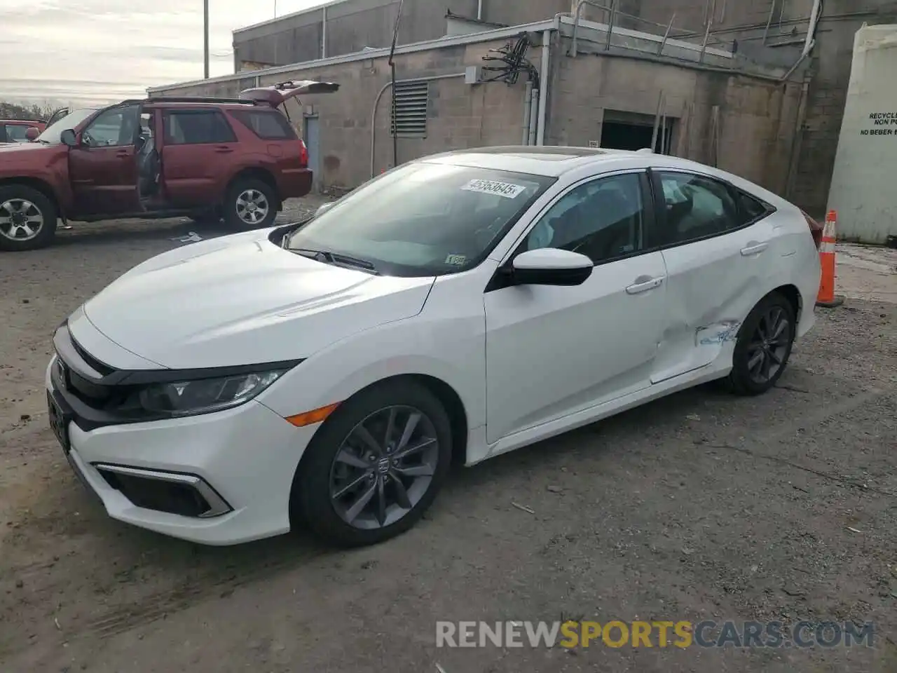 1 Photograph of a damaged car 19XFC1F72LE004493 HONDA CIVIC 2020