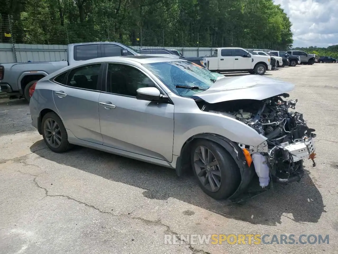 4 Photograph of a damaged car 19XFC1F73LE015146 HONDA CIVIC 2020