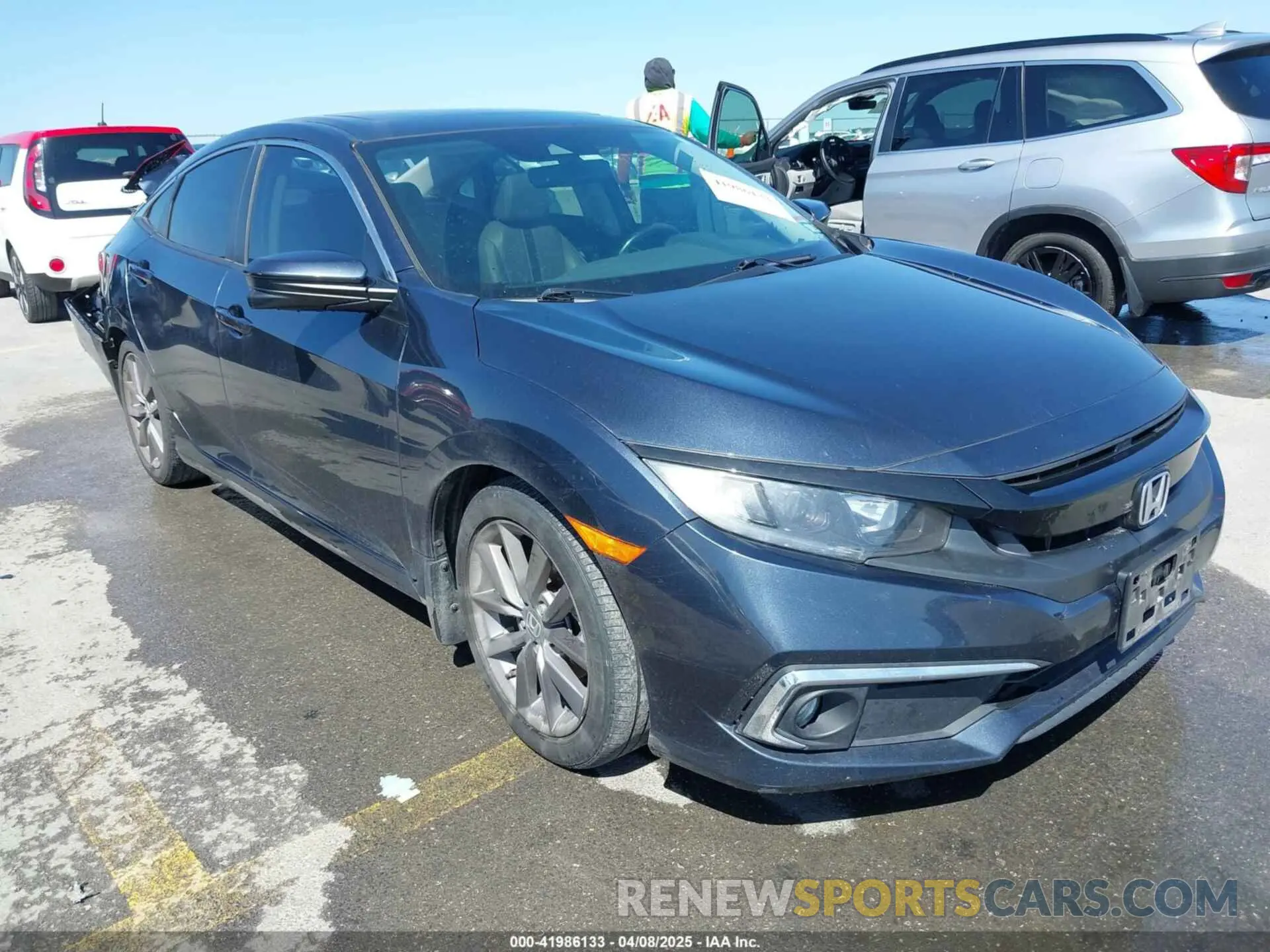 1 Photograph of a damaged car 19XFC1F73LE023876 HONDA CIVIC 2020