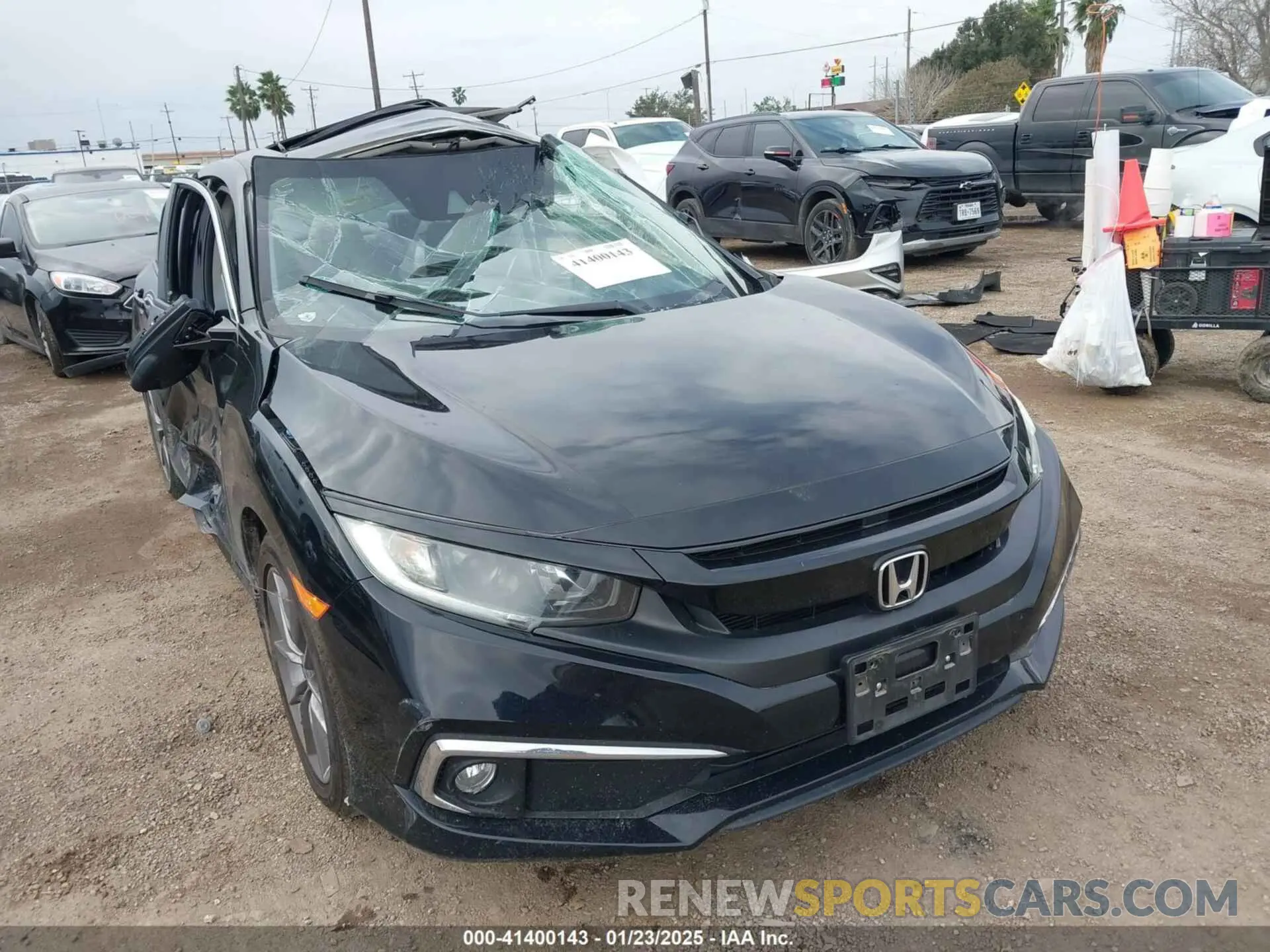 1 Photograph of a damaged car 19XFC1F74LE017603 HONDA CIVIC 2020